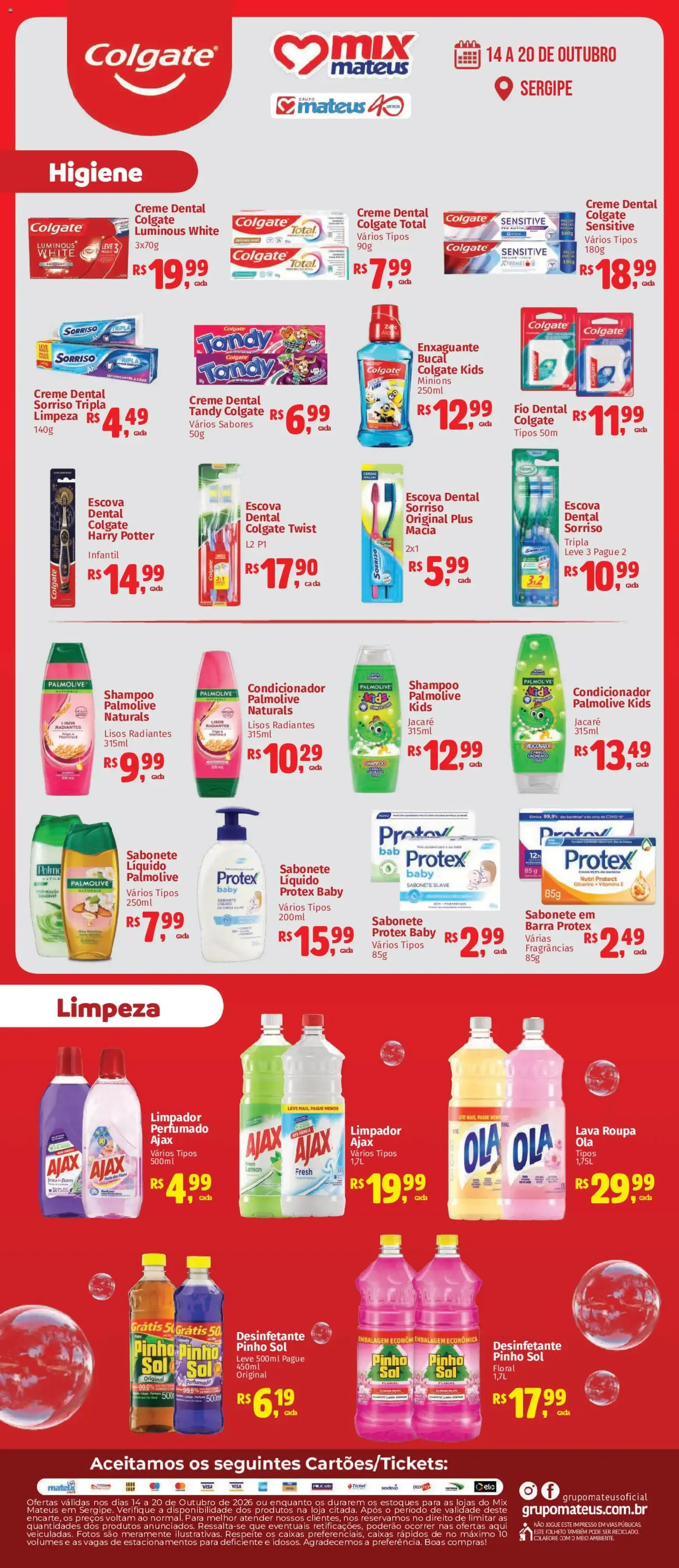 Encarte de Mateus ofertas Colgate de 14/10/2026 | Promoções Online 14 de outubro até 20 de outubro 2026 - Pagina 1