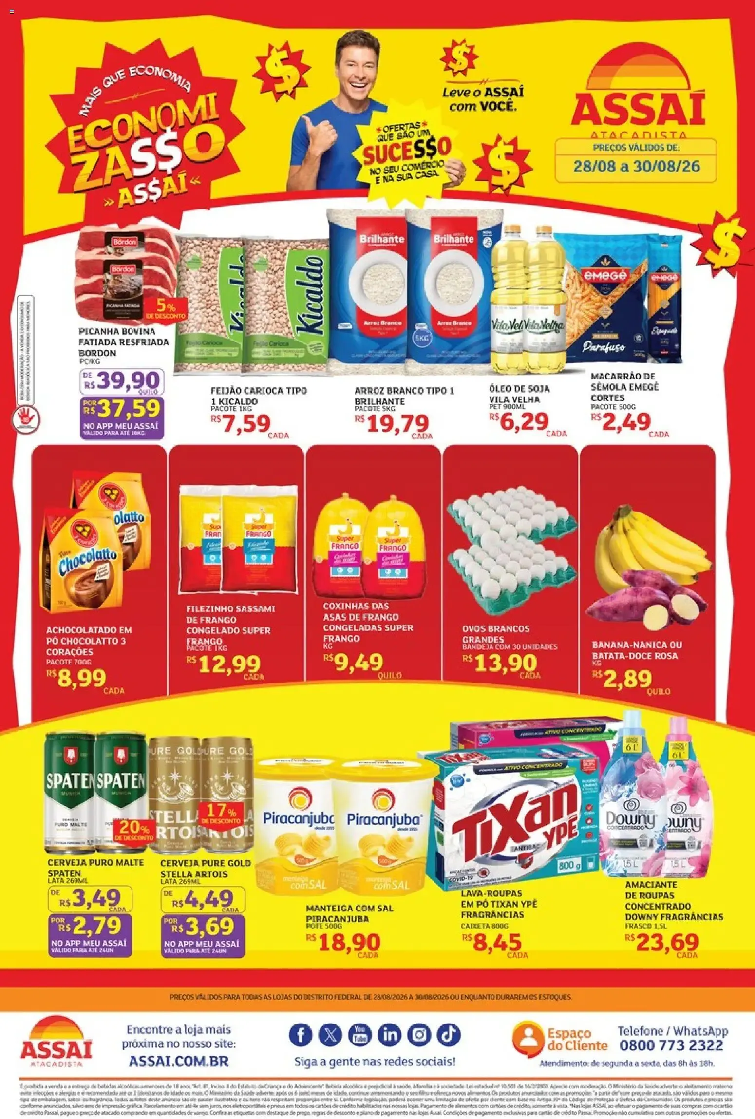 Encarte de Assaí Atacadista: Economi Zasso 28 de agosto até 30 de agosto 2026 - Pagina 1