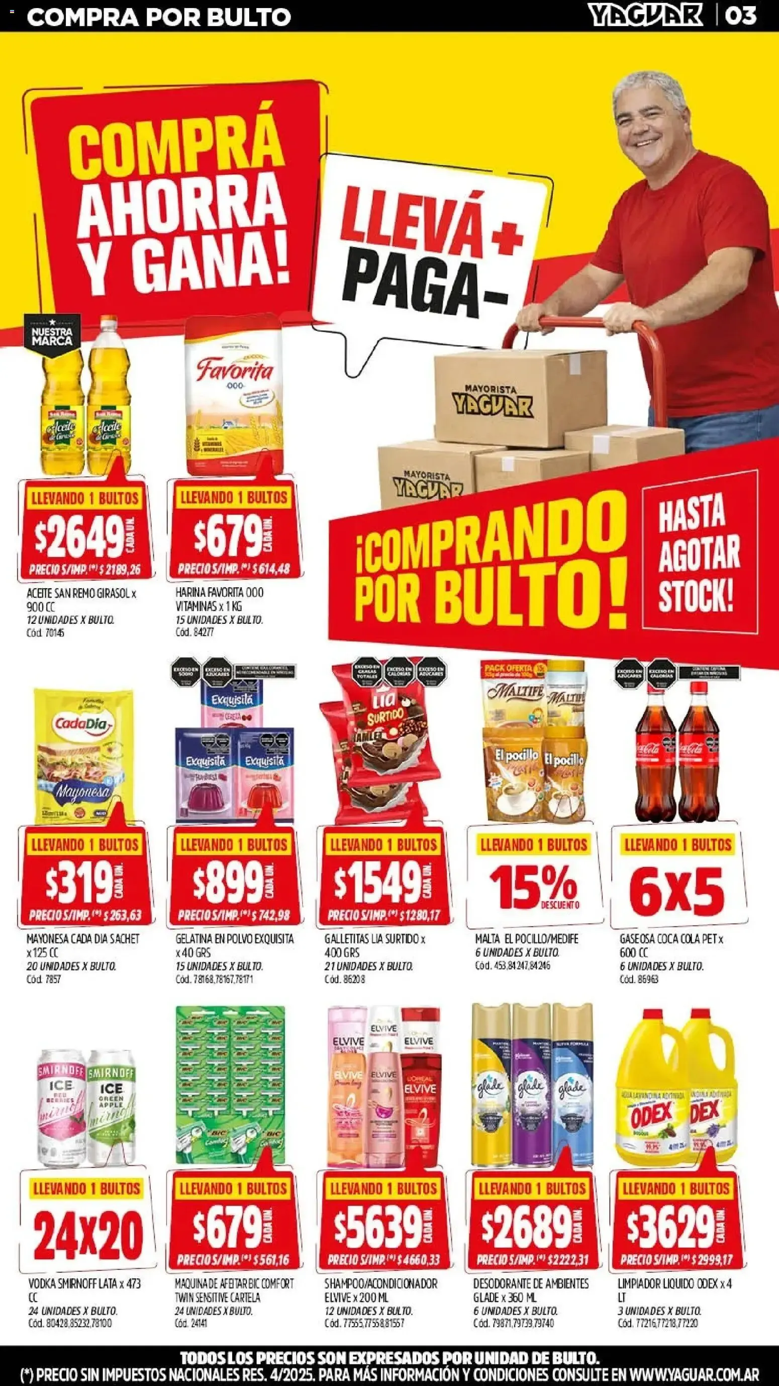 Ofertas de Mayorista Yaguar - Ofertas Salvajes Parque Chacabuco 3 de agosto al 9 de agosto 2026 - Página 3 del catálogo