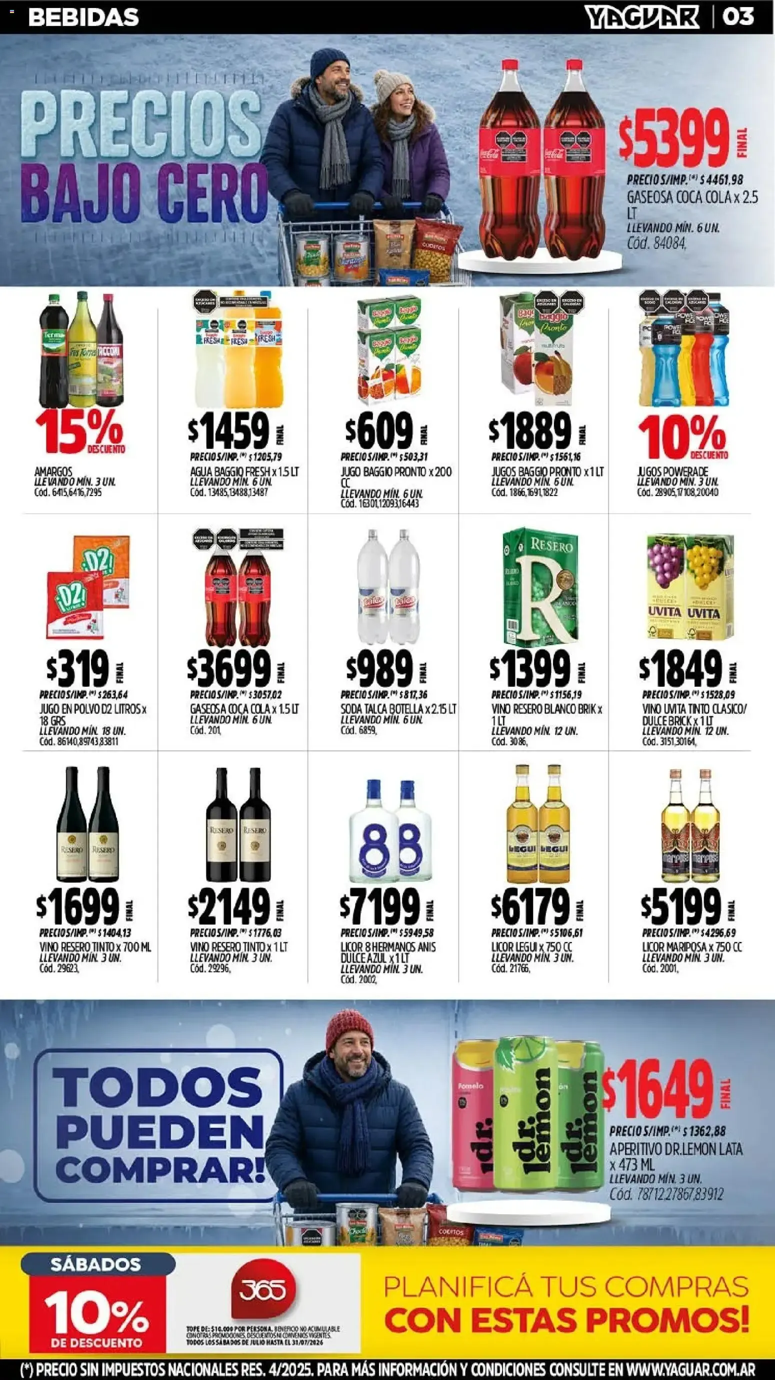 Ofertas de Mayorista Yaguar - Precios Bajo Cero 20 de julio al 25 de julio 2026 - Página 3 del catálogo