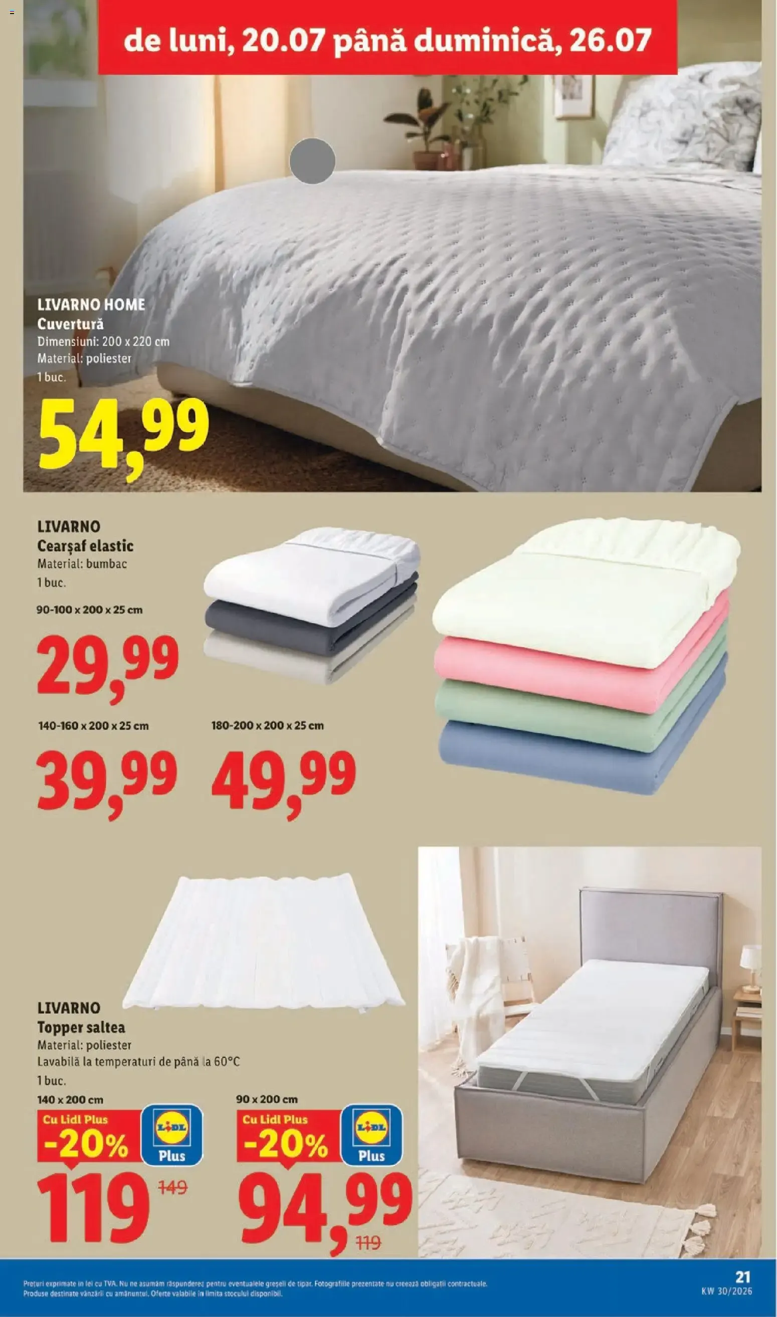 Catalog Catalog LIDL 20.07.2026 - Oferta și Revista online de la 20 iulie până la 26 iulie 2026 - Revista Pagina 21
