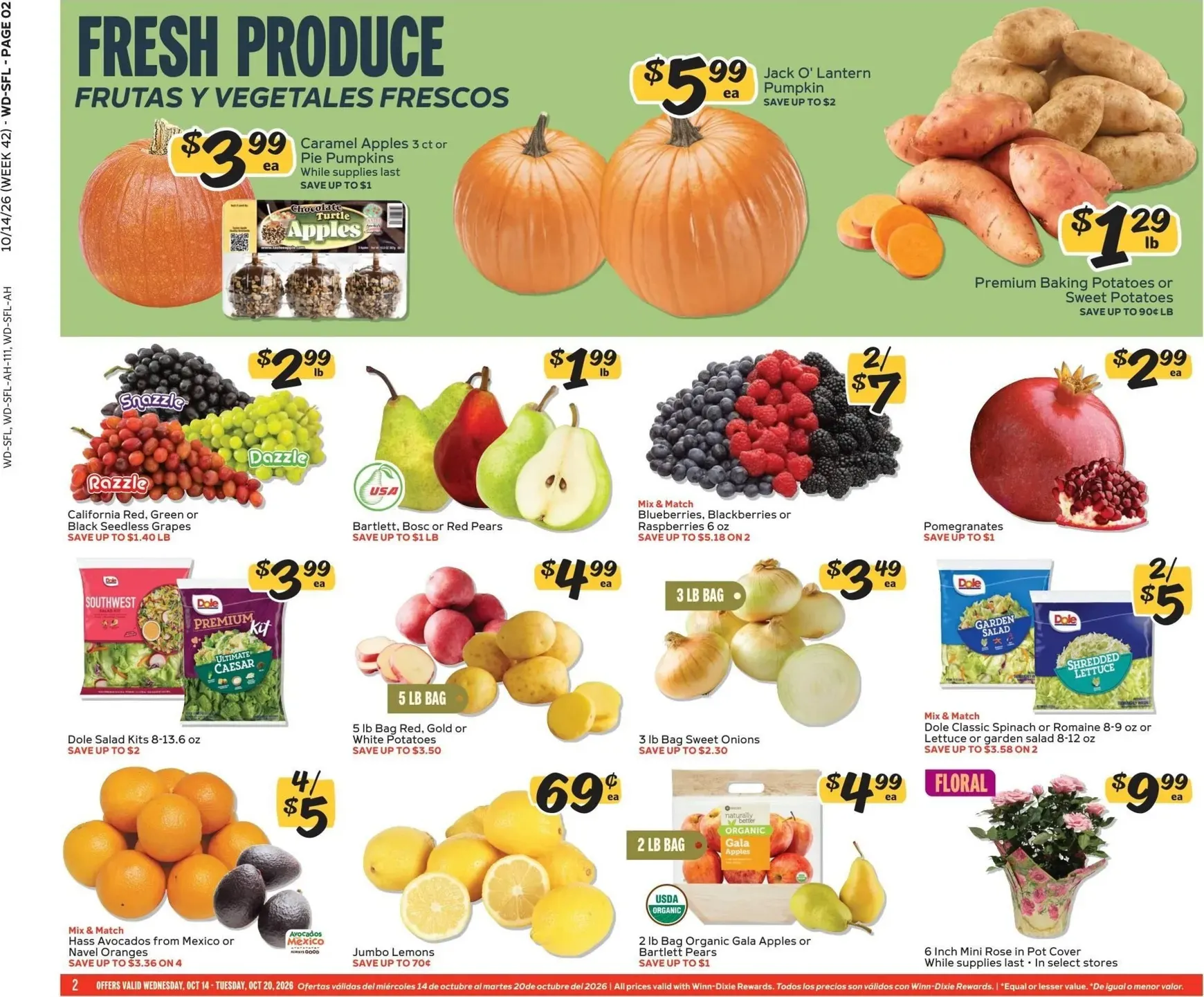 Weekly ad Current Winn-Dixie leaflet valid from Wednesday 10/14/2026 to Tuesday 10/20/2026 from October 14 to October 20 2026 - Page 2