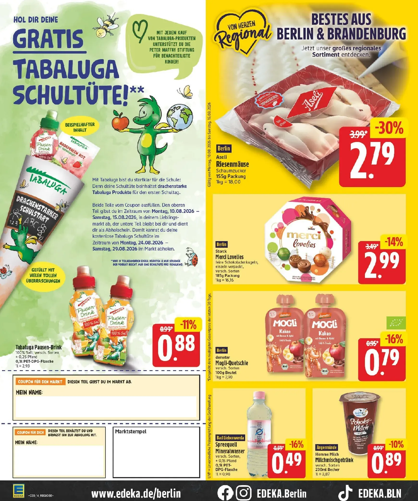 Edeka Prospekt nächste Woche – von Montag 10.08.2026 bis Samstag 15.08.2026 von 10. August bis 15. August 2026 - Prospekt seite 14