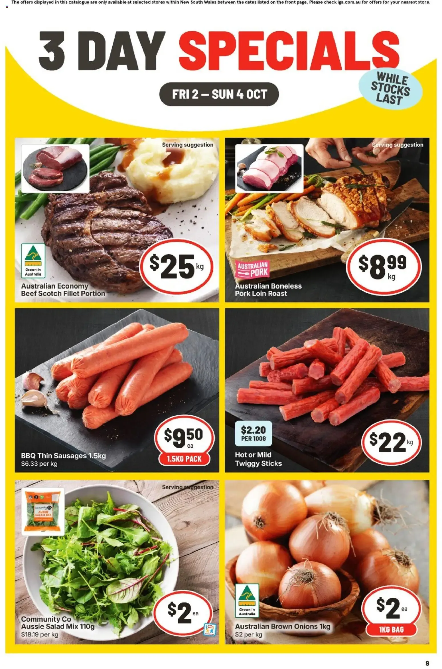 3 DAY SPECIALS - Catalogue valid from 2 October to 4 October 2026 - page 1