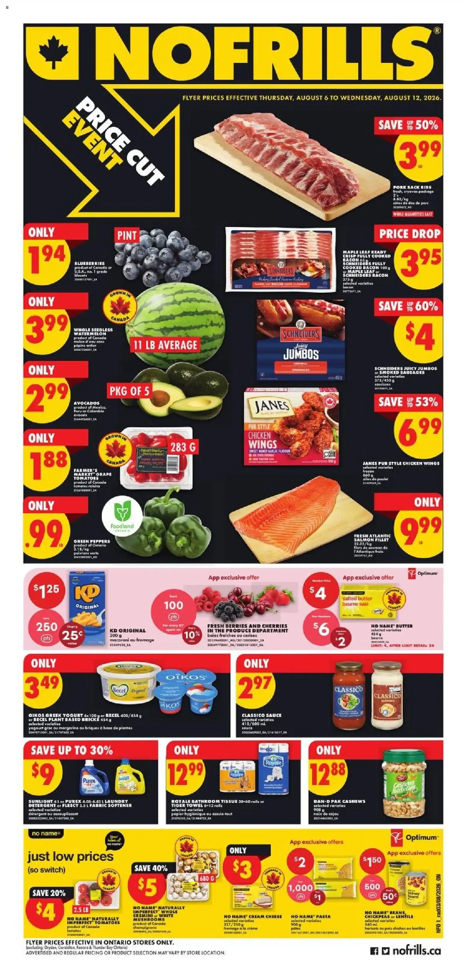 No Frills weekly flyer / circulaire from Aug 6, 2026 > weekly specials & deals