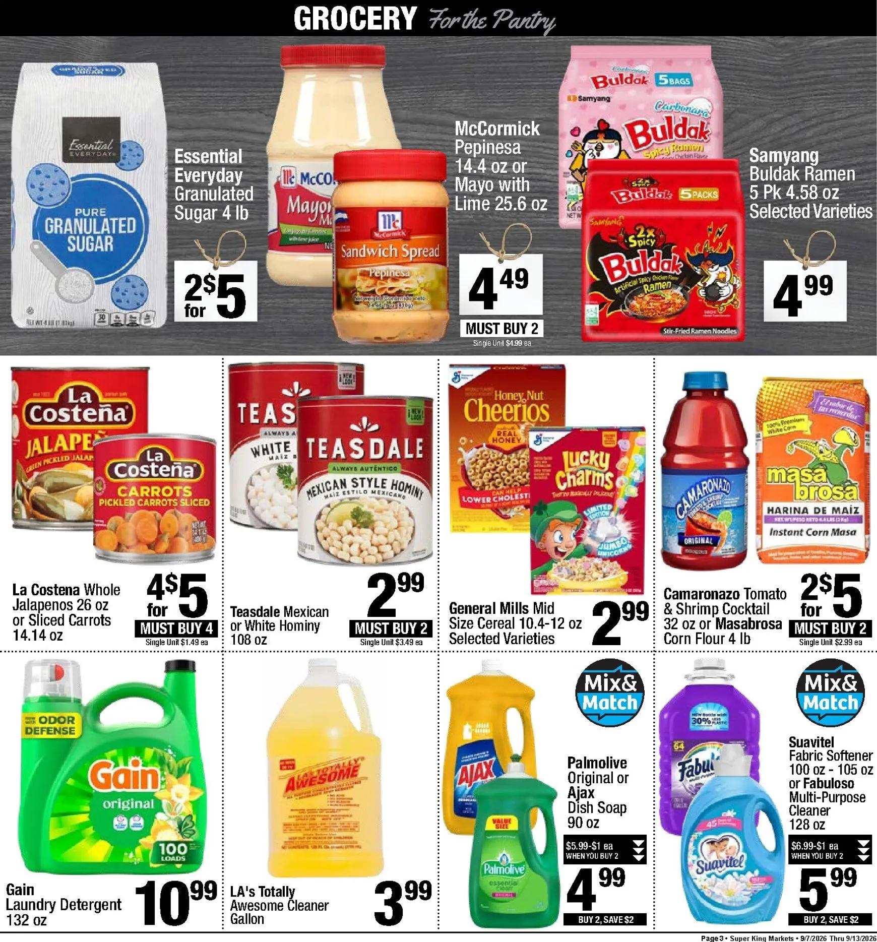Weekly ad Current Super King leaflet valid from Monday 09/07/2026 to Sunday 09/13/2026 from September 7 to September 13 2026 - Page 3