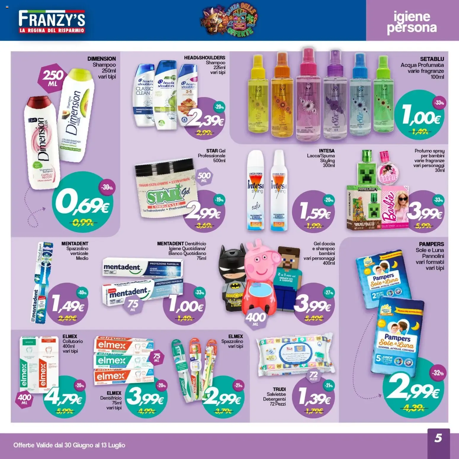 Franzy's - La Regina del Risparmio da 30 giugno a 13 luglio di 2026 - Pagina del volantino 5