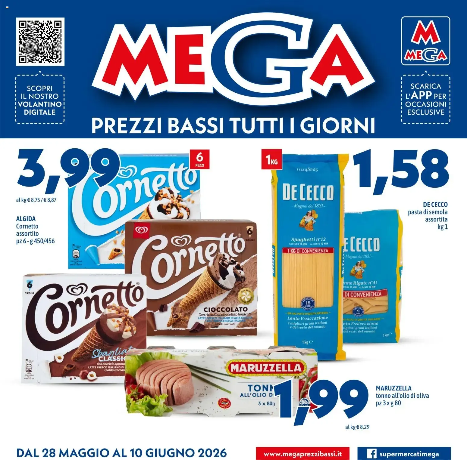 Mega volantino dal 28/05/2026 - online Offerte da 28 maggio a 10 giugno di 2026 - Pagina del volantino 1