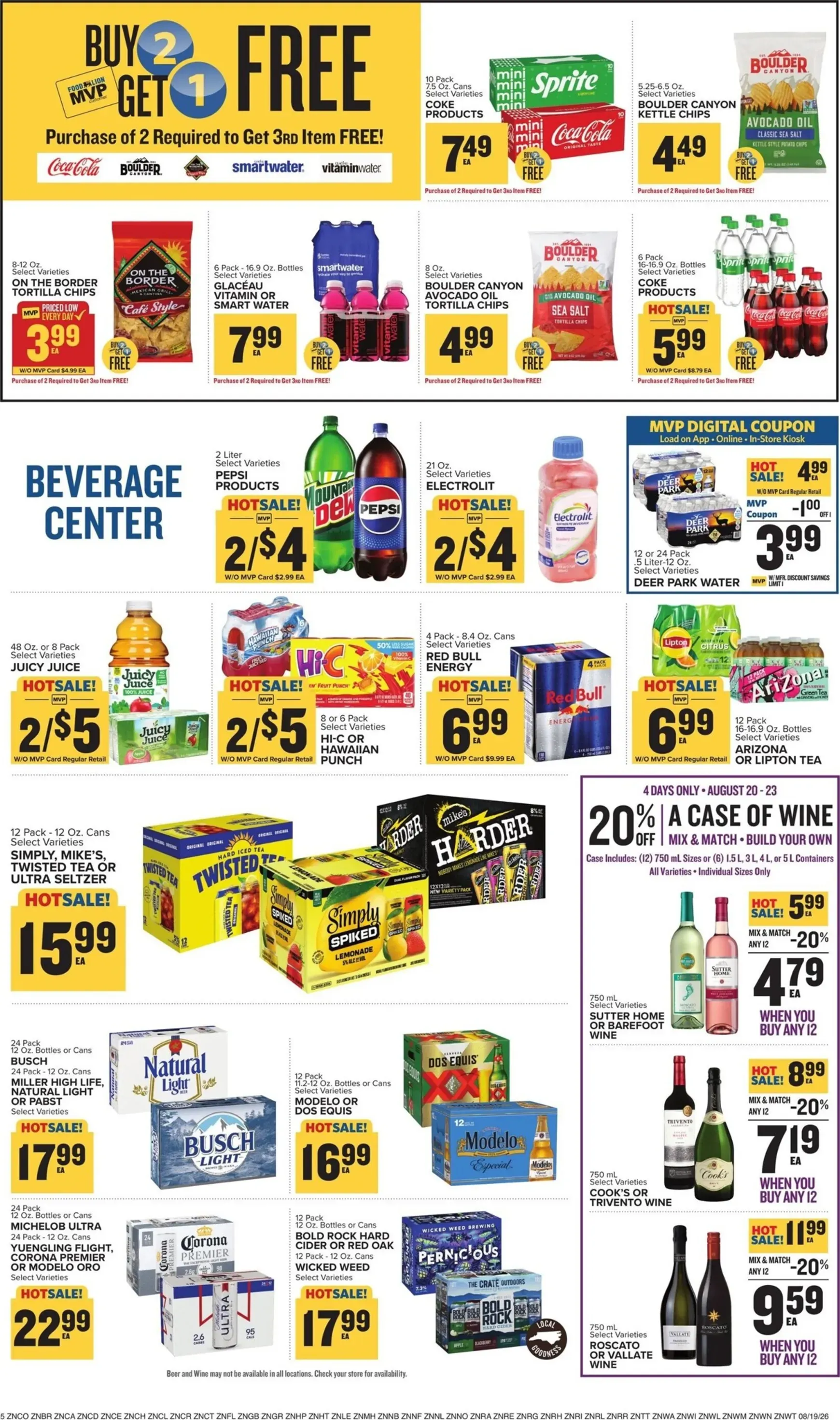 Weekly promotion Current Food Lion leaflet valid from Wednesday 08/19/2026 to Tuesday 08/25/2026 spanning from August 19 to August 25 2026 - Page 10 for Catalogue 365