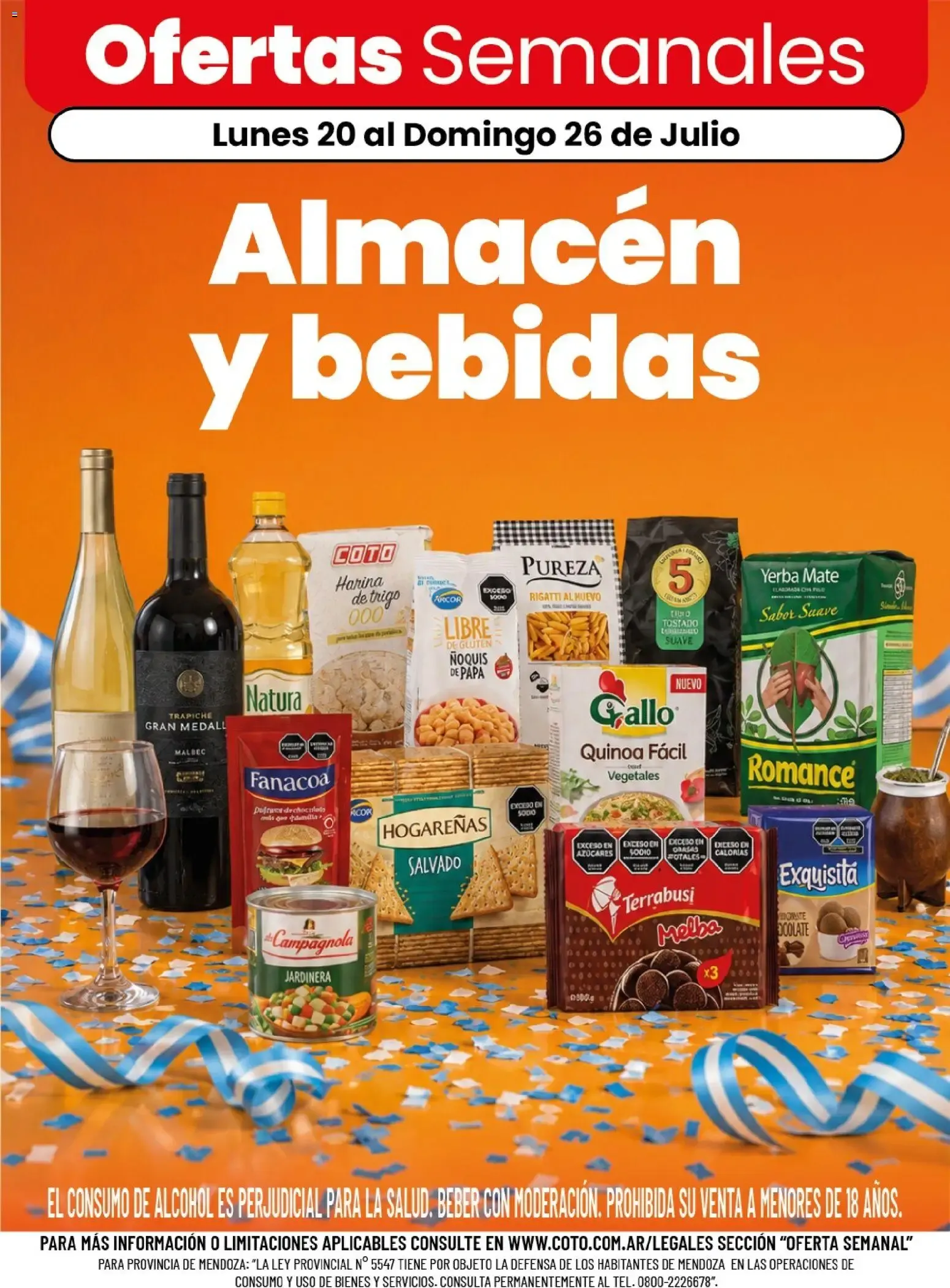 Ofertas de Coto - Ofertas Semanales de Almacén y bebidas 20 de julio al 26 de julio 2026 - Página 1 del catálogo