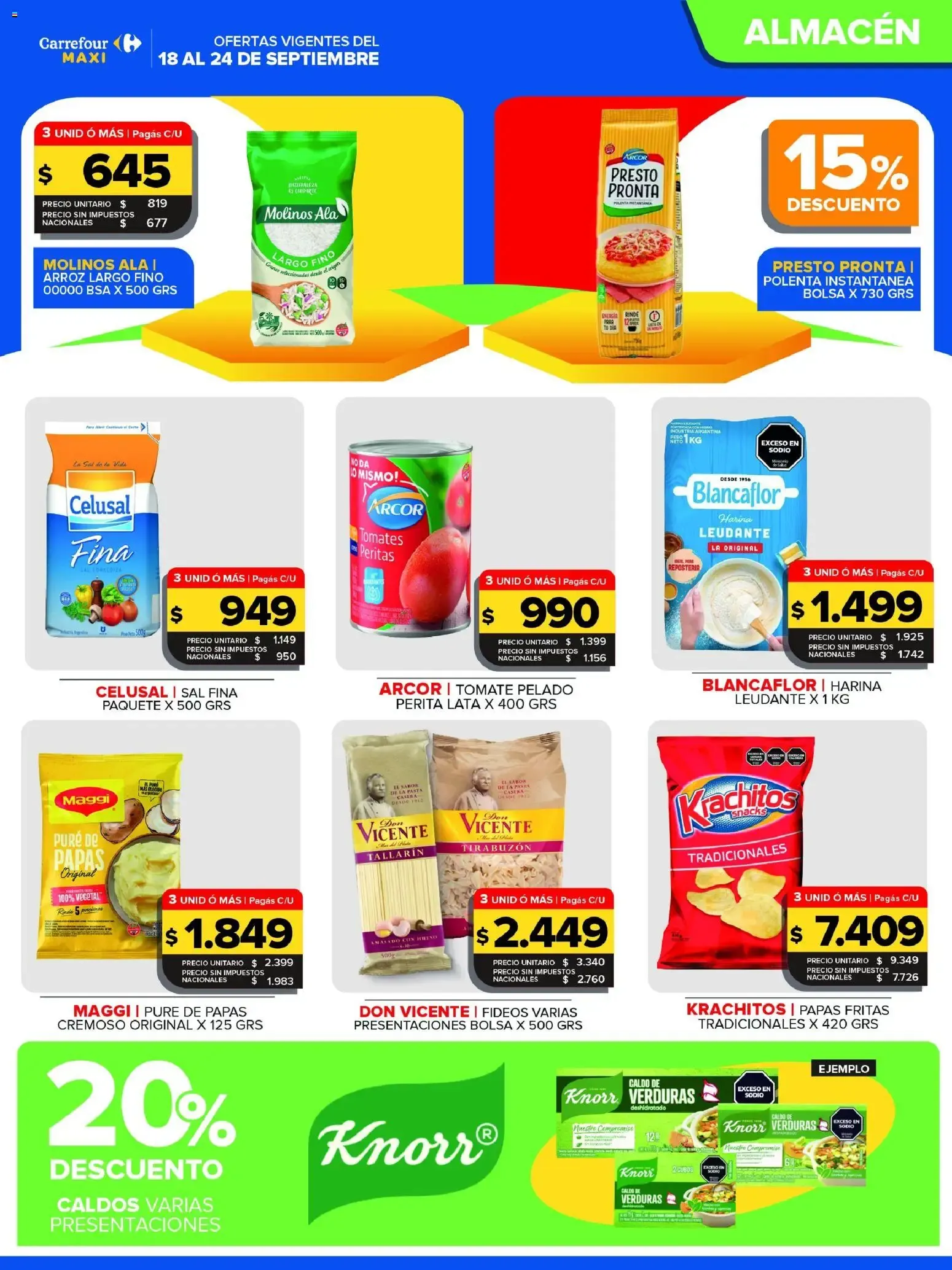 Ofertas de Carrefour Maxi catálogo del 18/09/2026 - 24/09/2026 18 de septiembre al 24 de septiembre 2026 - Página 7 del catálogo