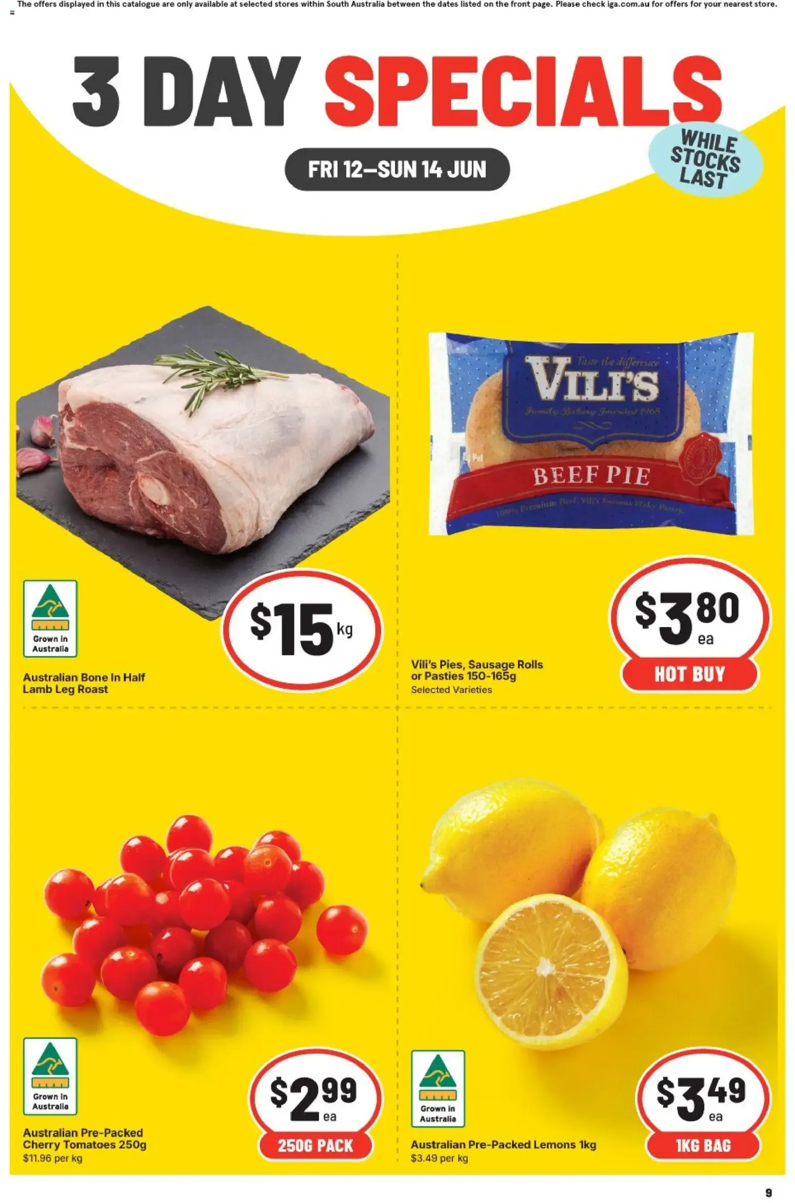 3 Day Specials - Catalogue valid from 12 June to 14 June 2026 - page 1