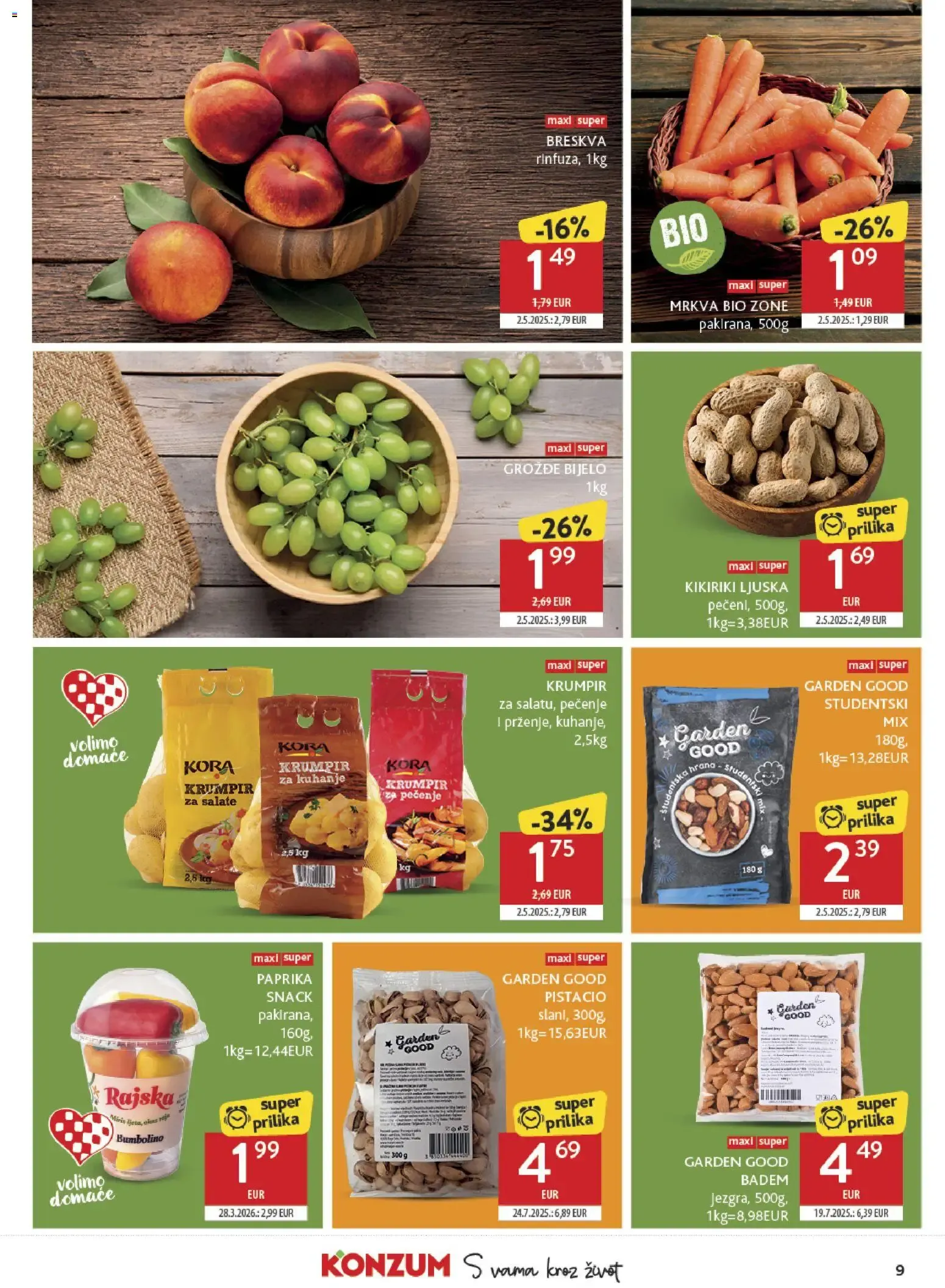 Katalog Konzum Katalog novi od 22.07.2026 na listanje > letak digitalni od 22. srpnja do 28. srpnja 2026. - Pregled Stranica 9