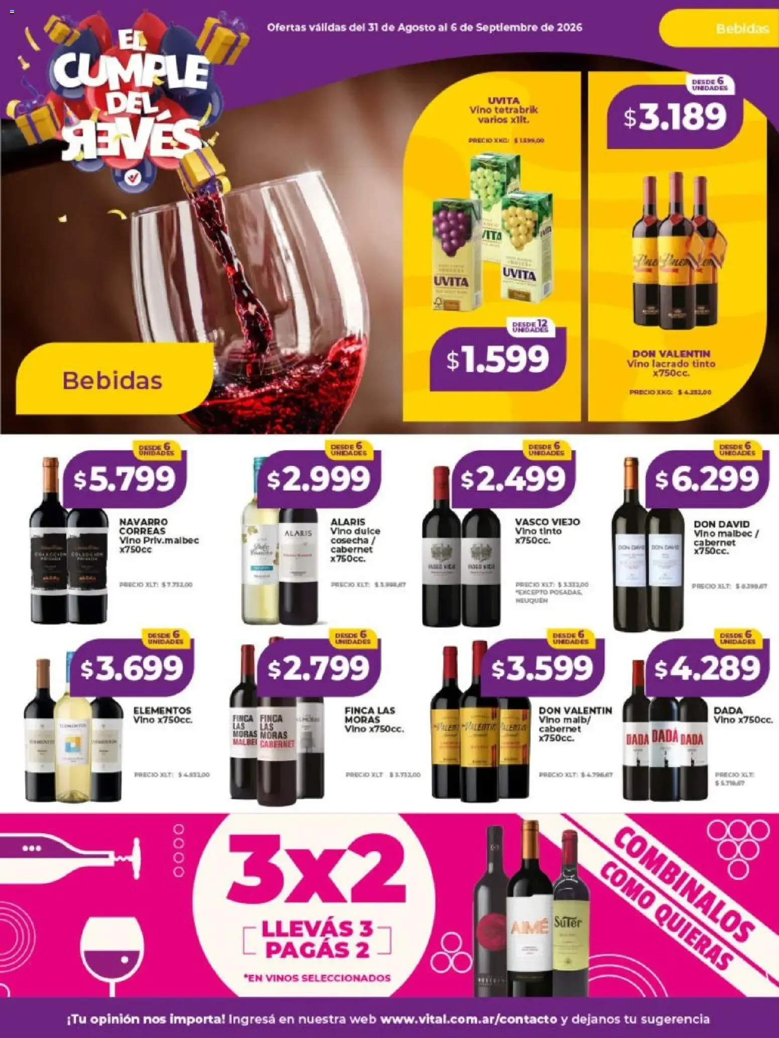 Ofertas de Vital - El Cumple del Reves 31 de agosto al 6 de septiembre 2026 - Página 15 del catálogo