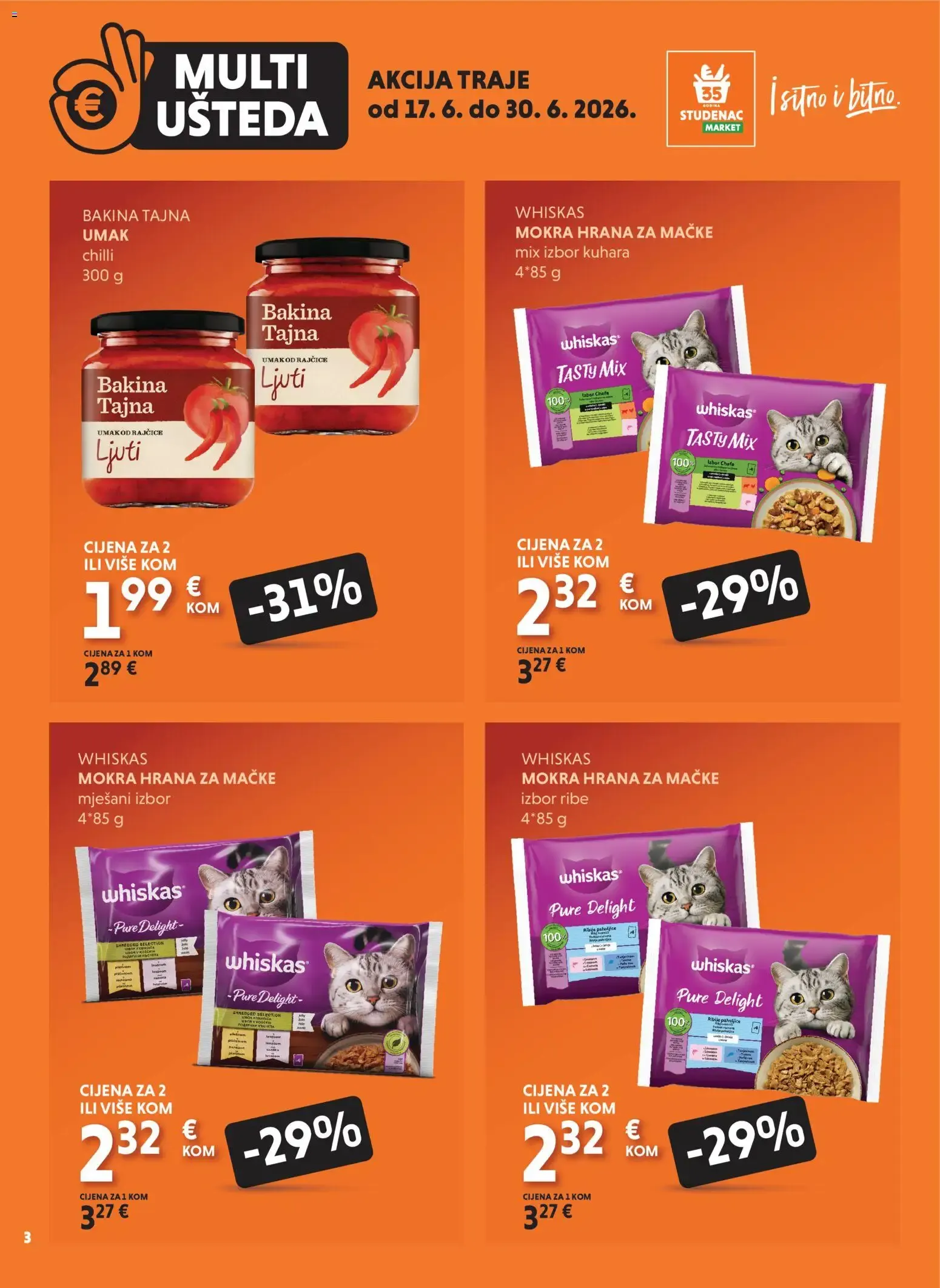 Katalog Uzmi više, plati manje: Multi Ušteda od 17. lipnja do 30. lipnja 2026. - Pregled Stranica 3