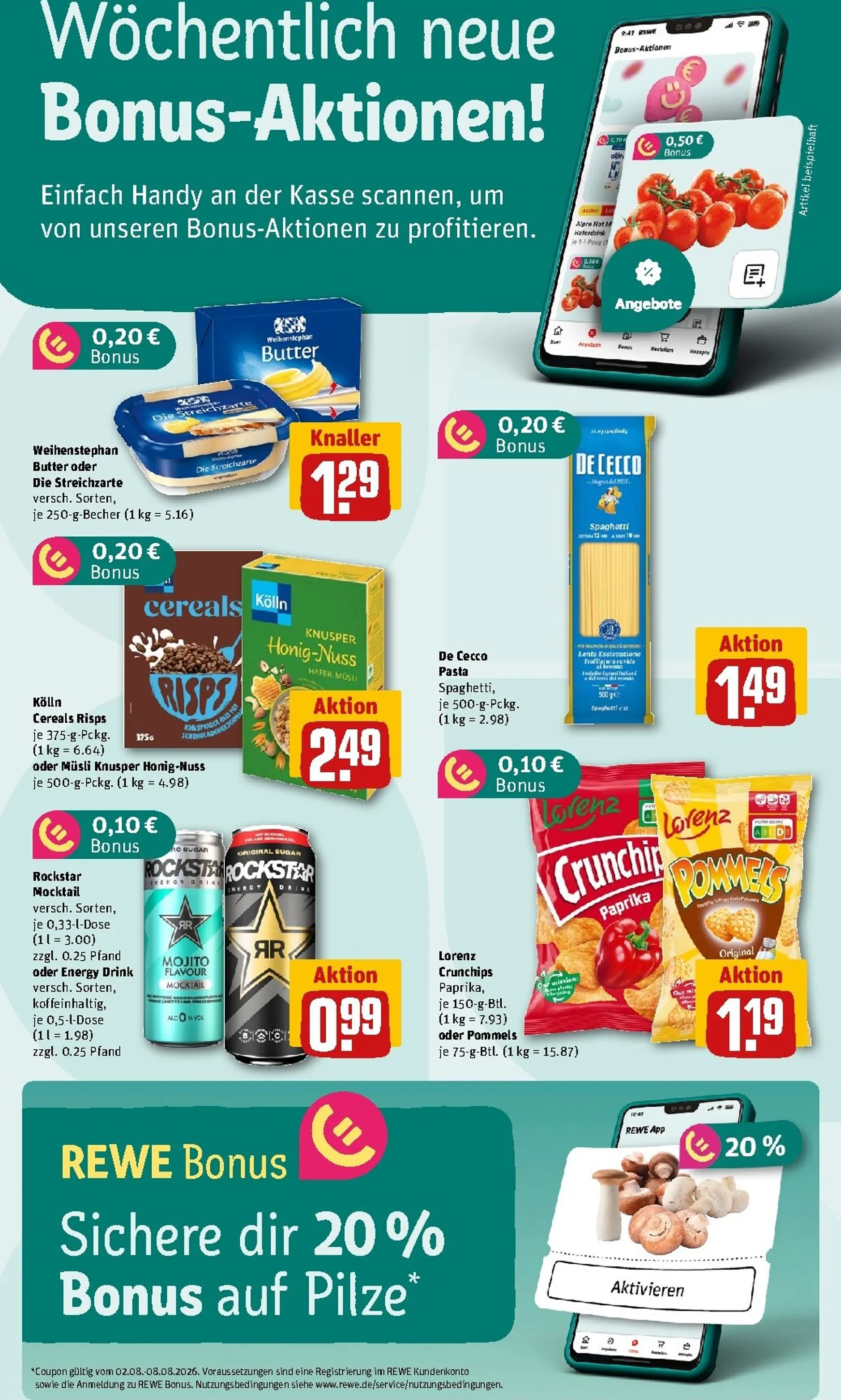 REWE Arina Fester Dein Markt: Mehr Grillen. Mehr sparen. von 3. August bis 9. August 2026 - Prospekt seite 2