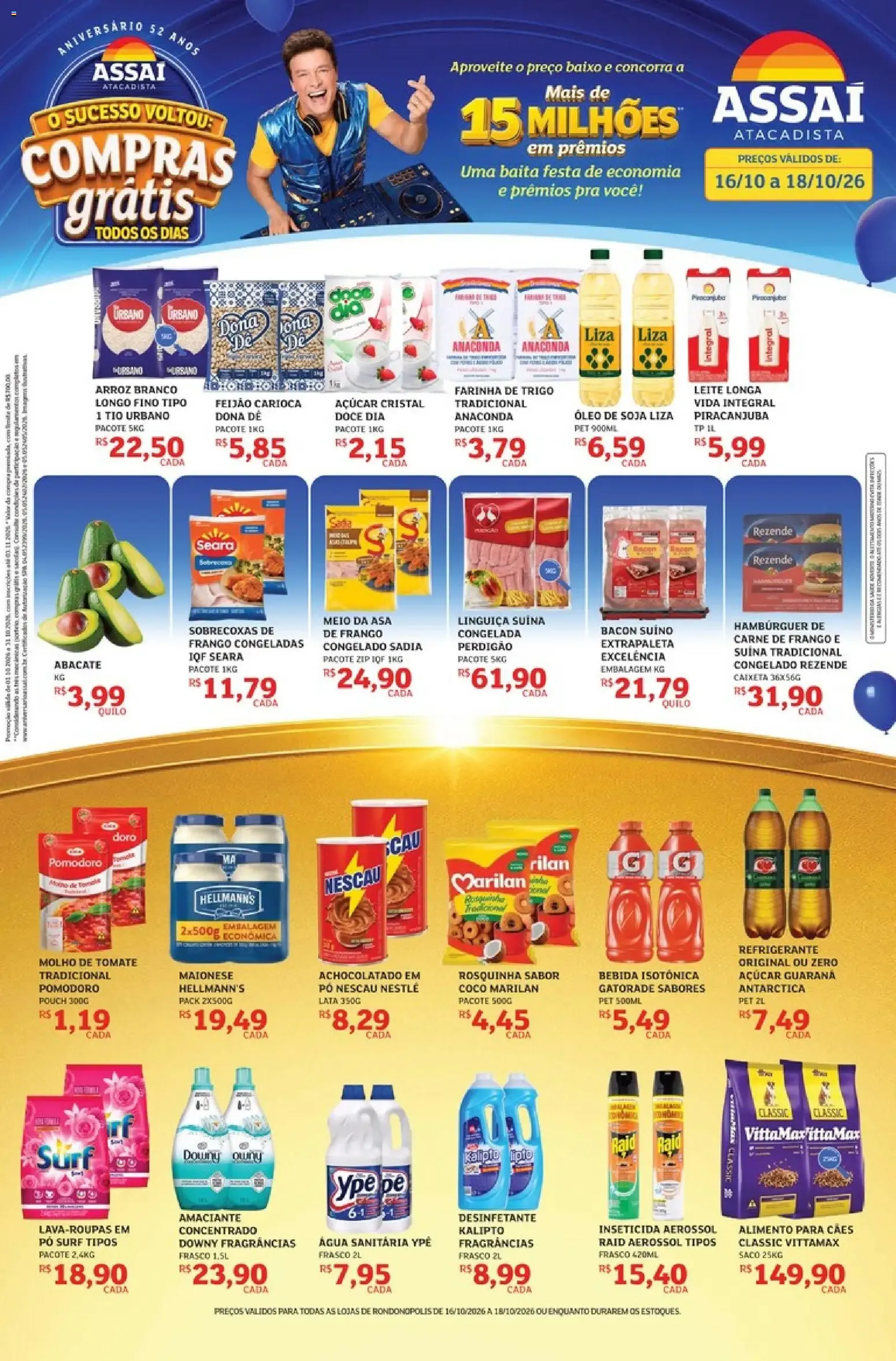 Encarte de Assaí Atacadista: Compras Grátis 16 de outubro até 18 de outubro 2026 - Pagina 1