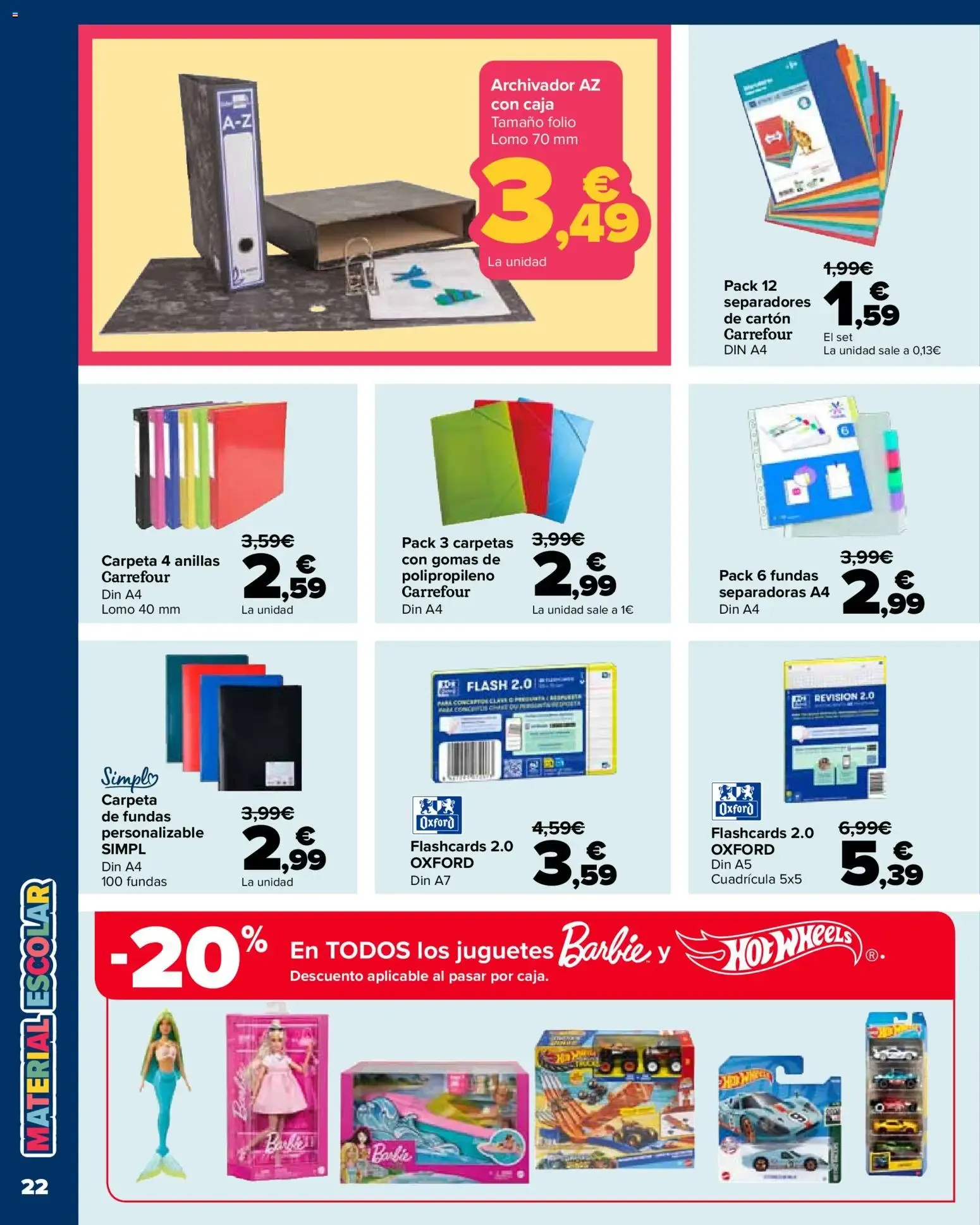 Catálogo de Carrefour Vuelta al cole del 18/08/2026 | Catálogo 18 de agosto al 18 de septiembre 2026 - Página 22