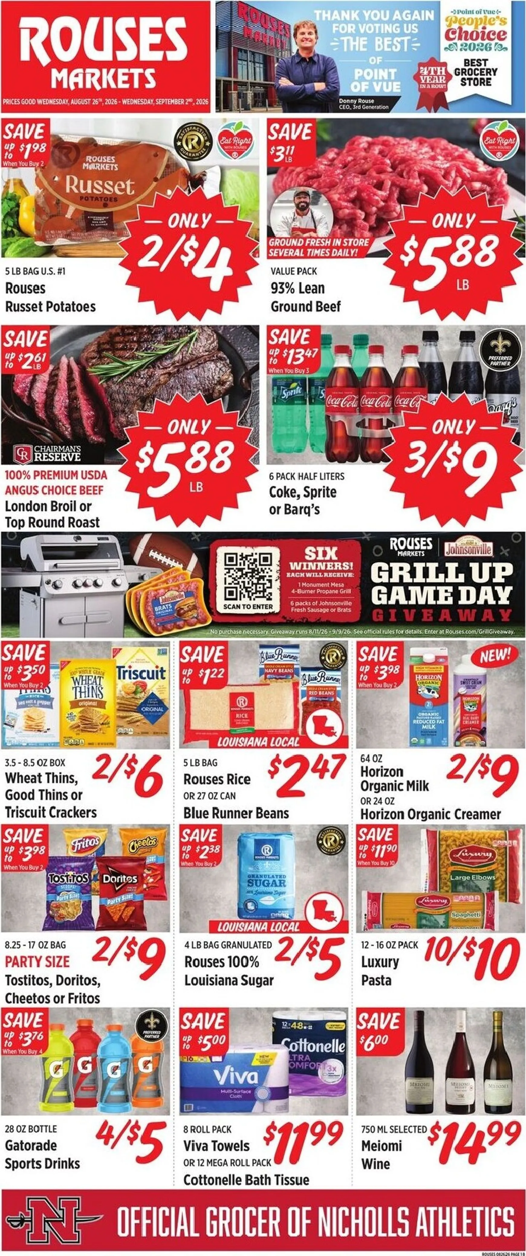 Weekly ad Rouses Markets from August 26 to September 2 2026 - Page 1