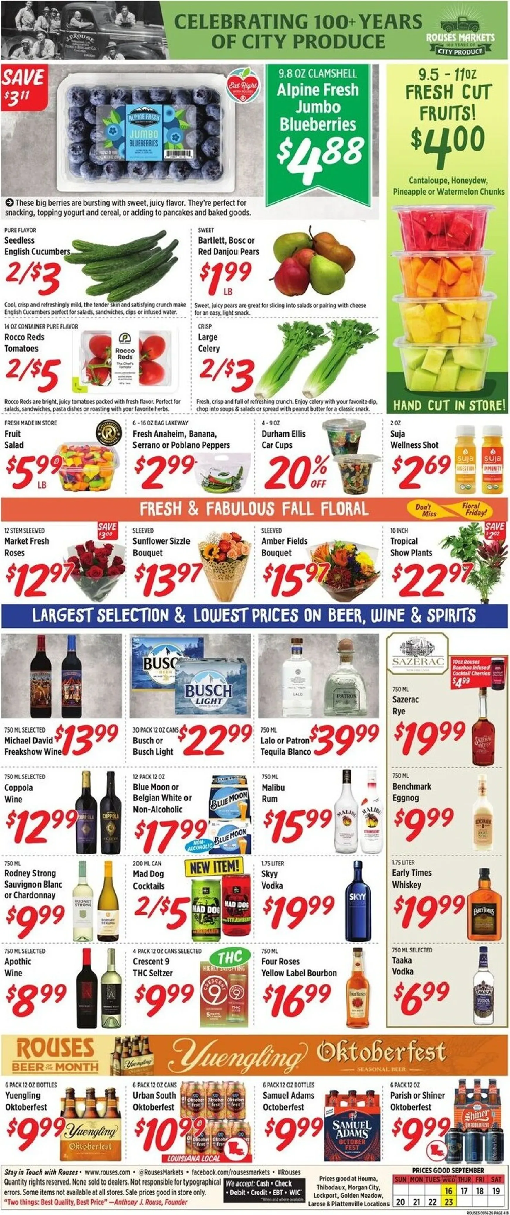 Weekly ad Current Rouses Markets leaflet valid from Wednesday 09/16/2026 to Wednesday 09/23/2026 from September 16 to September 23 2026 - Page 8