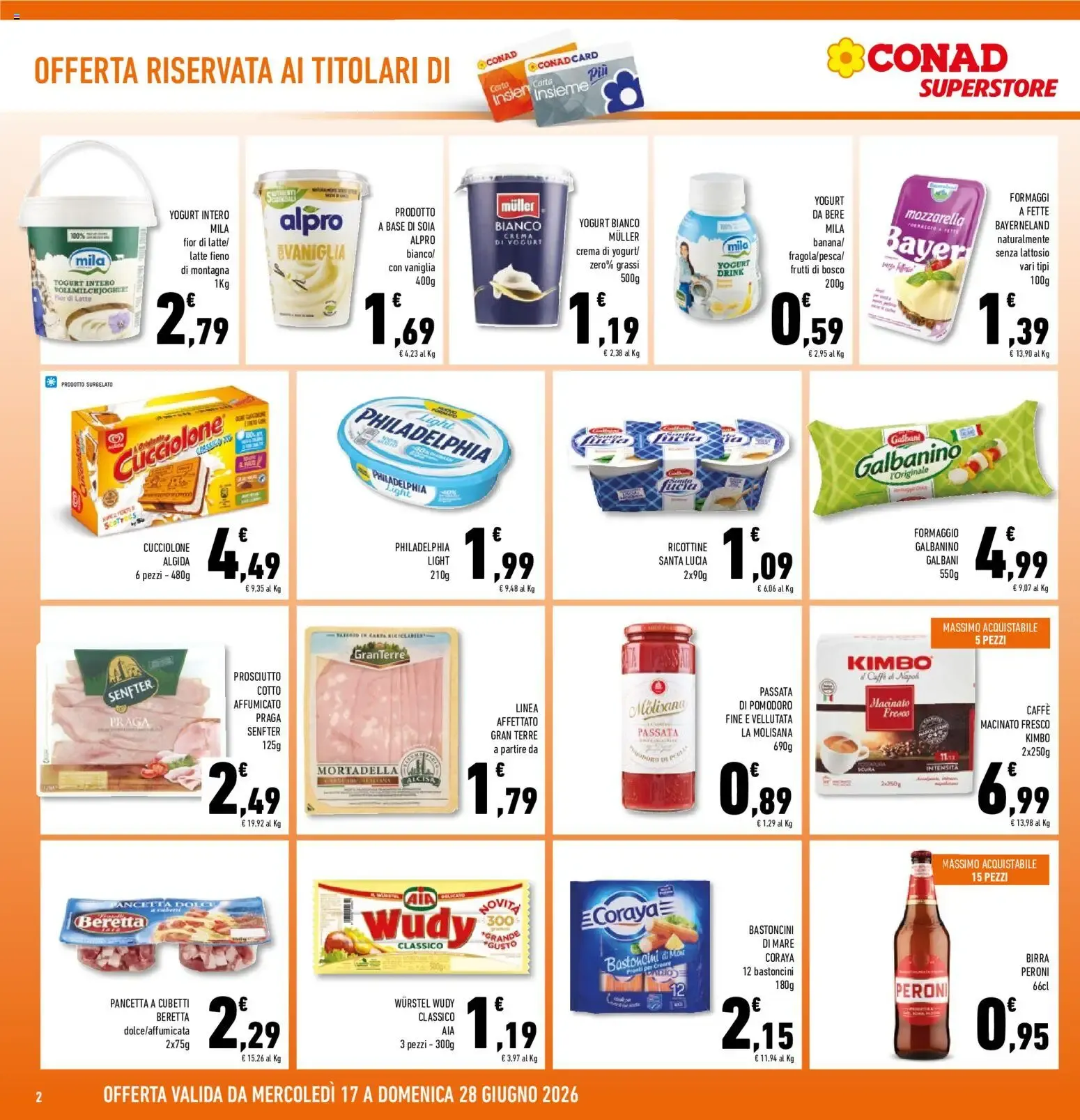 Volantino Conad dal 17/06/2026 > Anteprima da 17 giugno a 28 giugno di 2026 - Pagina del volantino 2