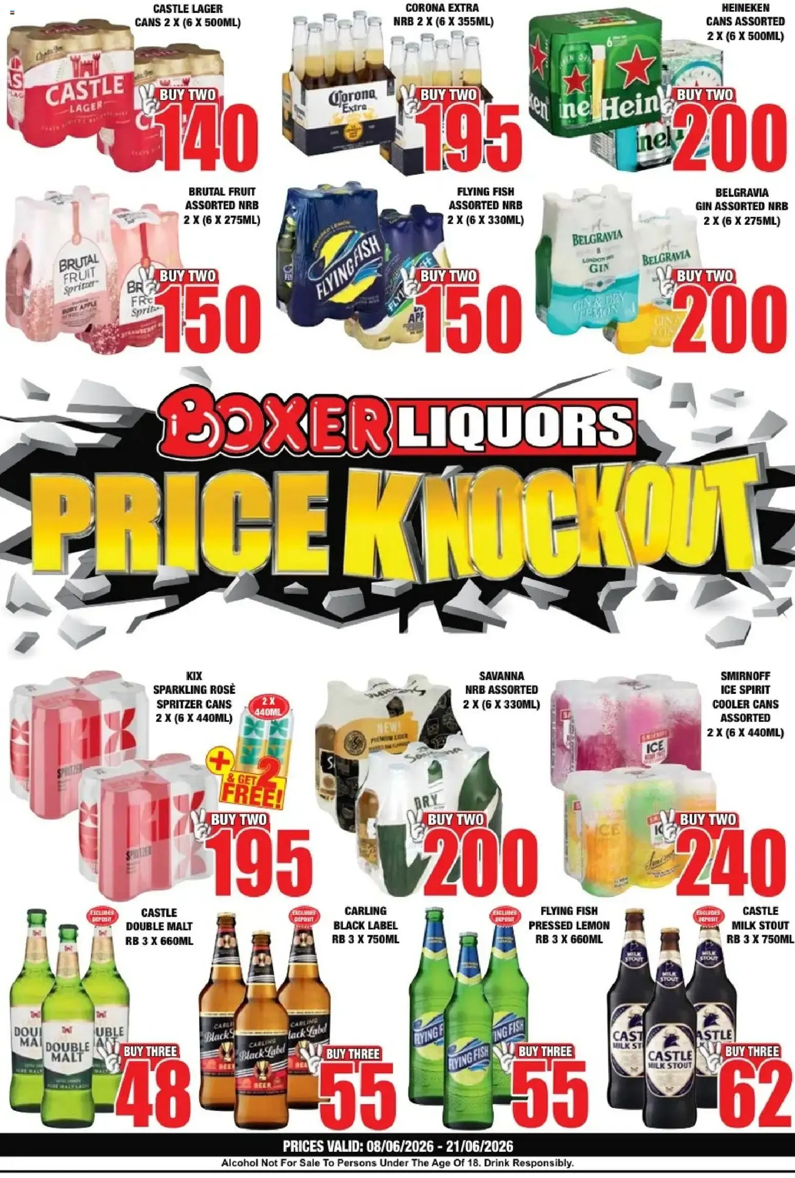 Boxer Liquors Price Knockout from 8 June to 21 June 2026 - Catalogue Page 1