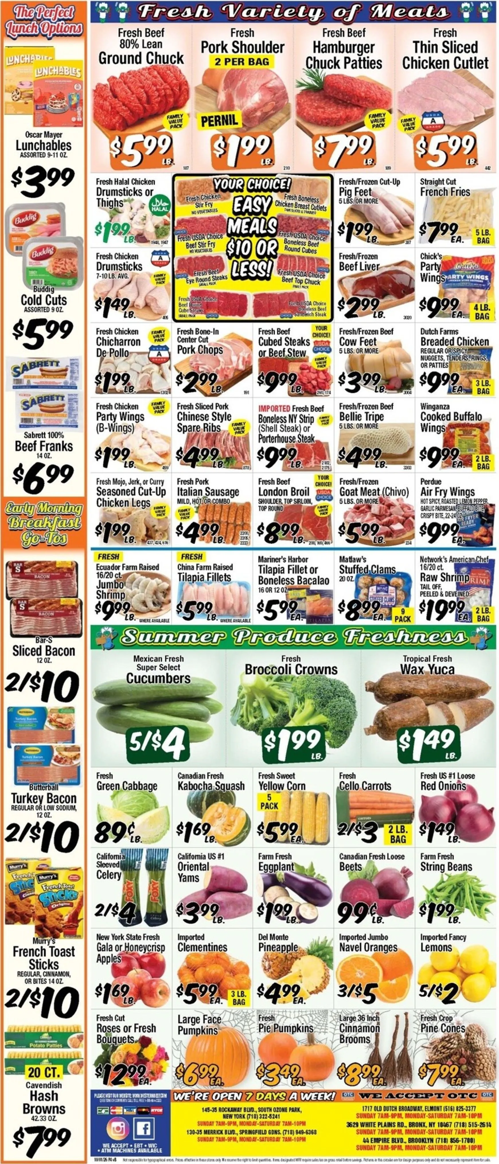 Weekly ad Current Western Beef - Elmont leaflet valid from Thursday 10/01/2026 to Wednesday 10/07/2026 from October 1 to October 7 2026 - Page 4