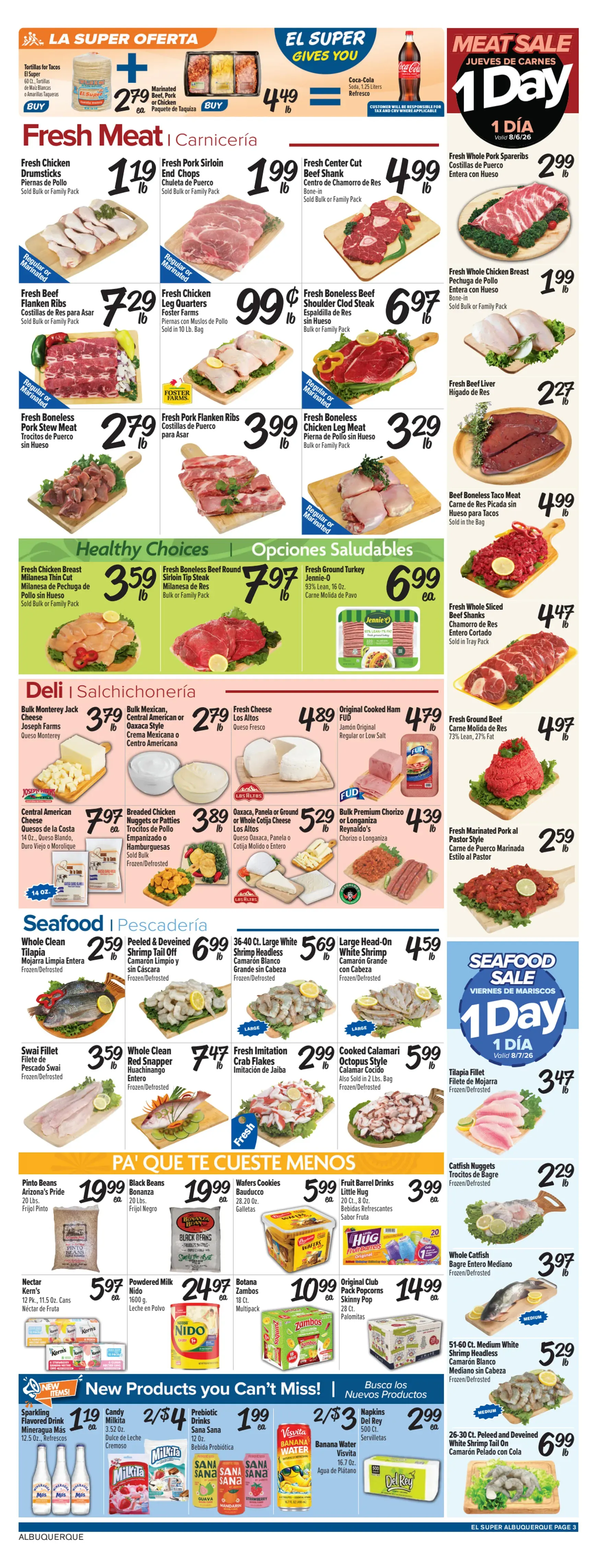 Weekly ad Current El Super leaflet valid from Wednesday 08/05/2026 to Tuesday 08/11/2026 from August 5 to August 11 2026 - Page 3