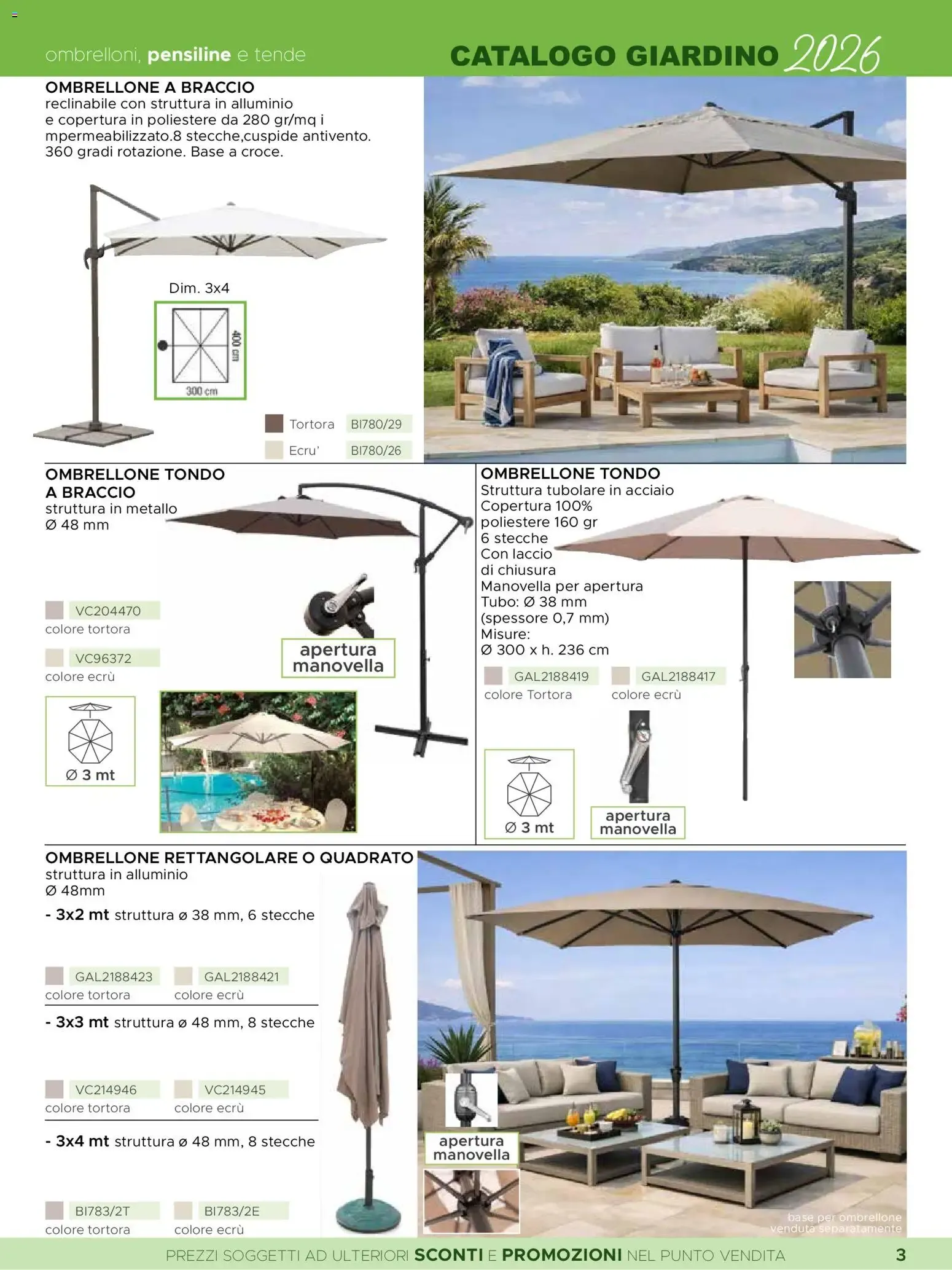 La Prealpina Catalogo Giardino Arredo Esterno Tempo Libero 2026 da 8 giugno a 10 agosto di 2026 - Pagina del volantino 3