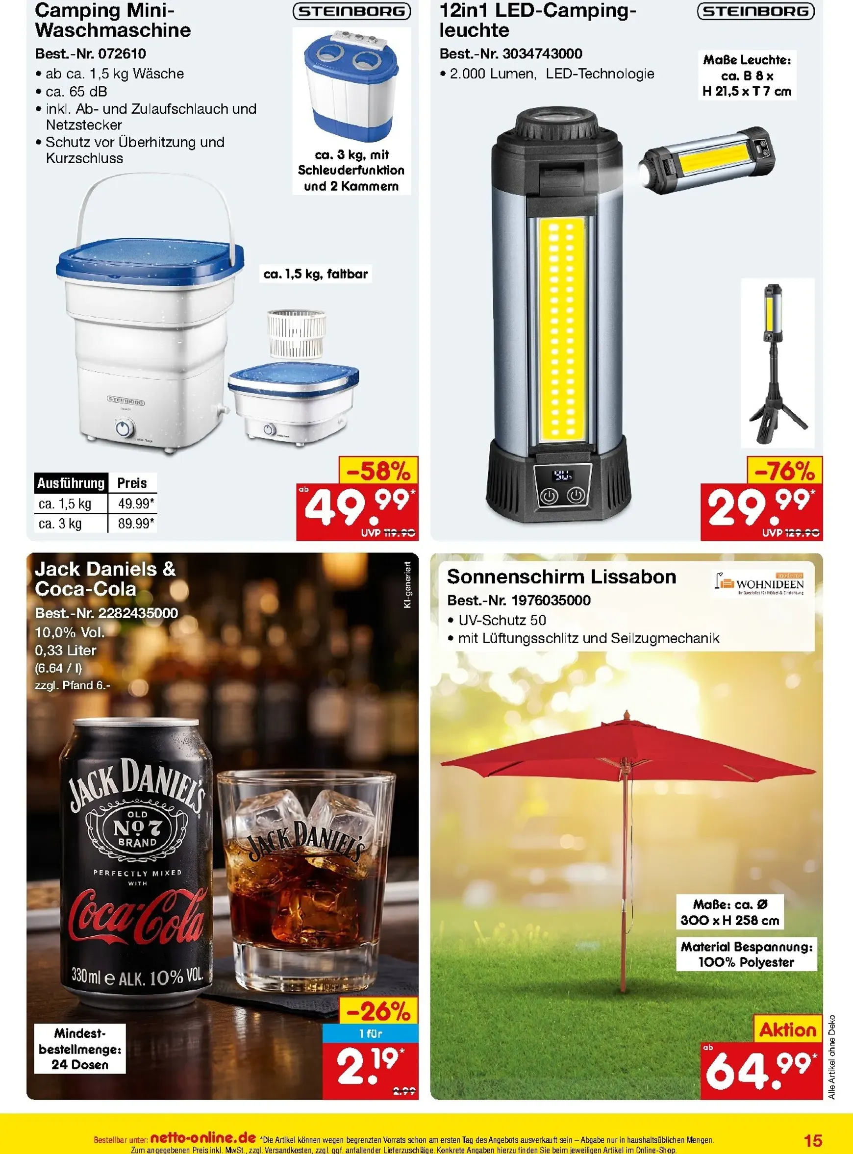 Netto Marken Discount - Online-Angebote Juli Prospekt – von Mittwoch 01.07.2026 bis Freitag 31.07.2026 von 1. Juli bis 31. Juli 2026 - Prospekt seite 15