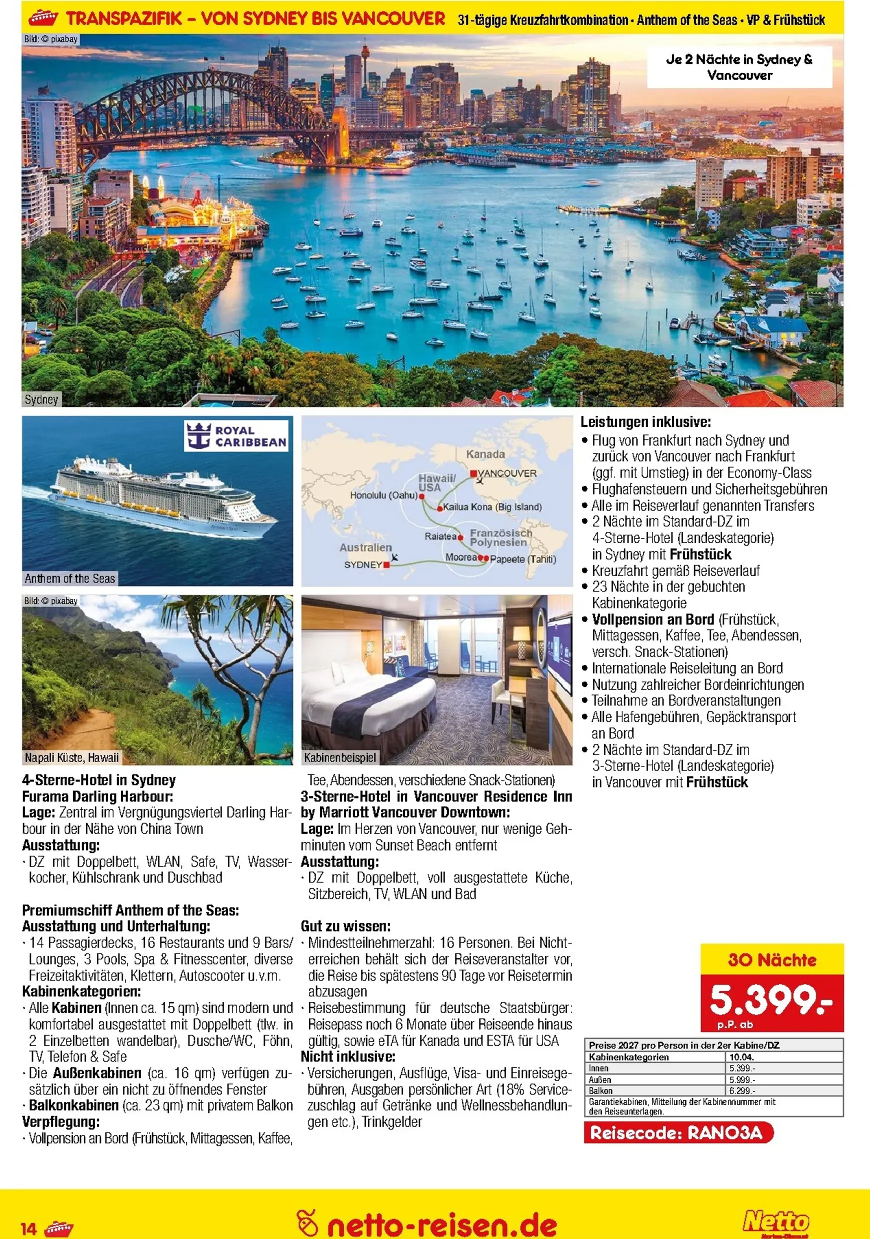 Netto Marken Discount - Reise-Sonderangebote Prospekt – von Donnerstag 11.06.2026 bis Dienstag 30.06.2026 von 11. Juni bis 30. Juni 2026 - Prospekt seite 14