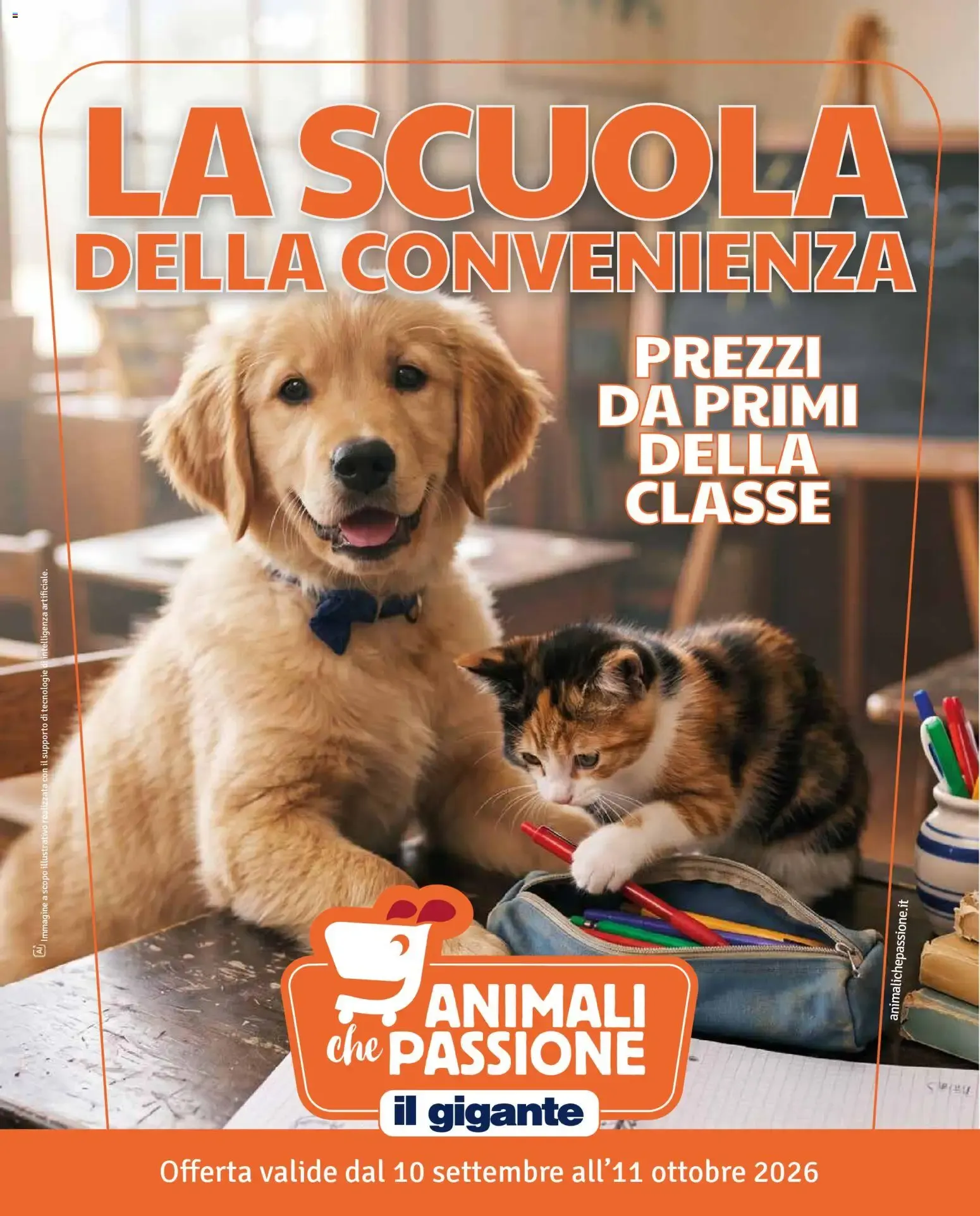 La Scuola della Convenienza - Animali che Passione Il Gigante da 10 settembre a 11 ottobre di 2026 - Pagina del volantino 1