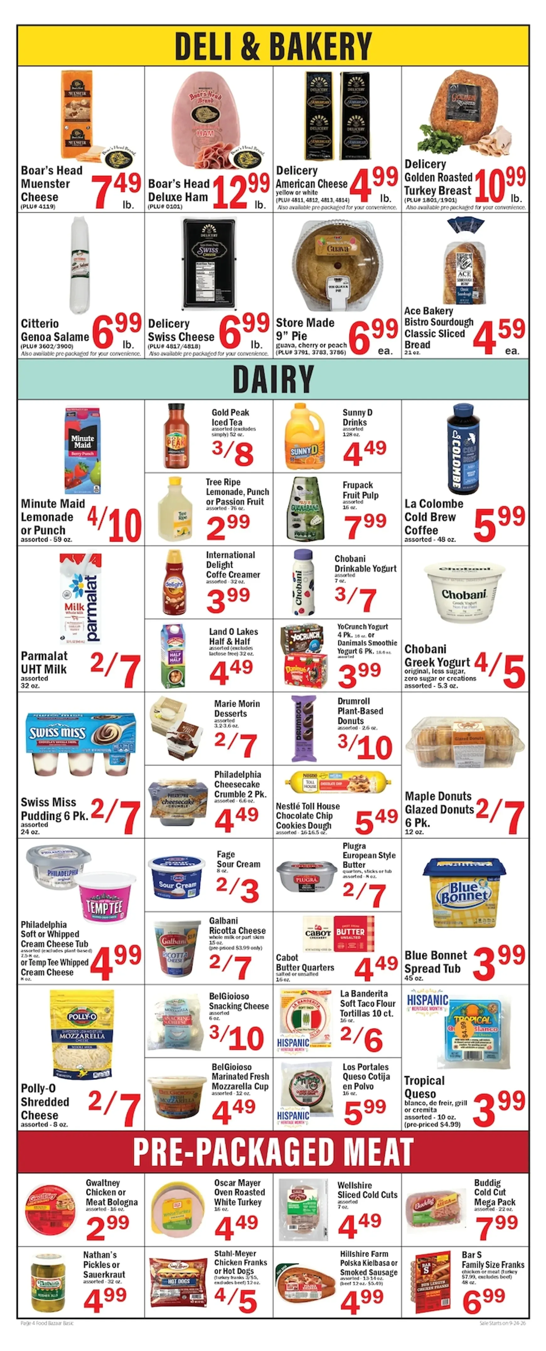 Weekly ad Food Bazaar Supermarket Flyer from September 24 to September 30 2026 - Page 4