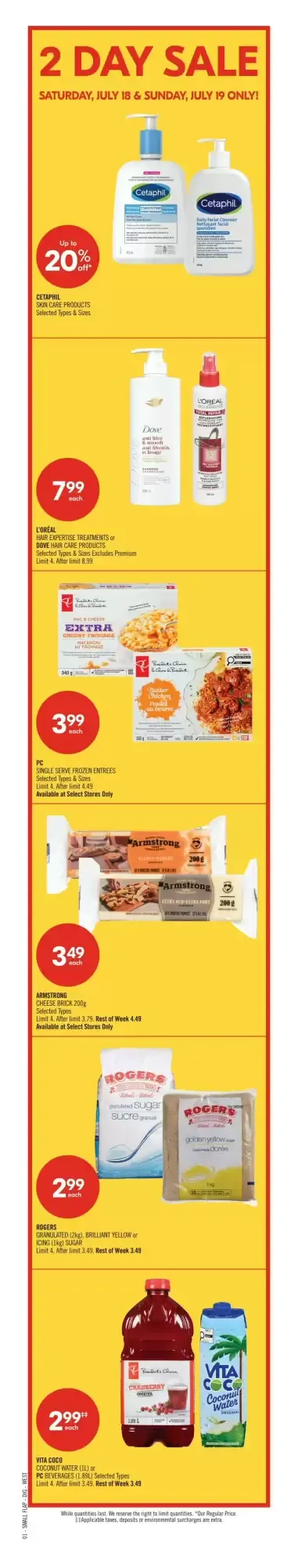 2 DAY SALE from July 18 to July 19 2026 - flyer page 1