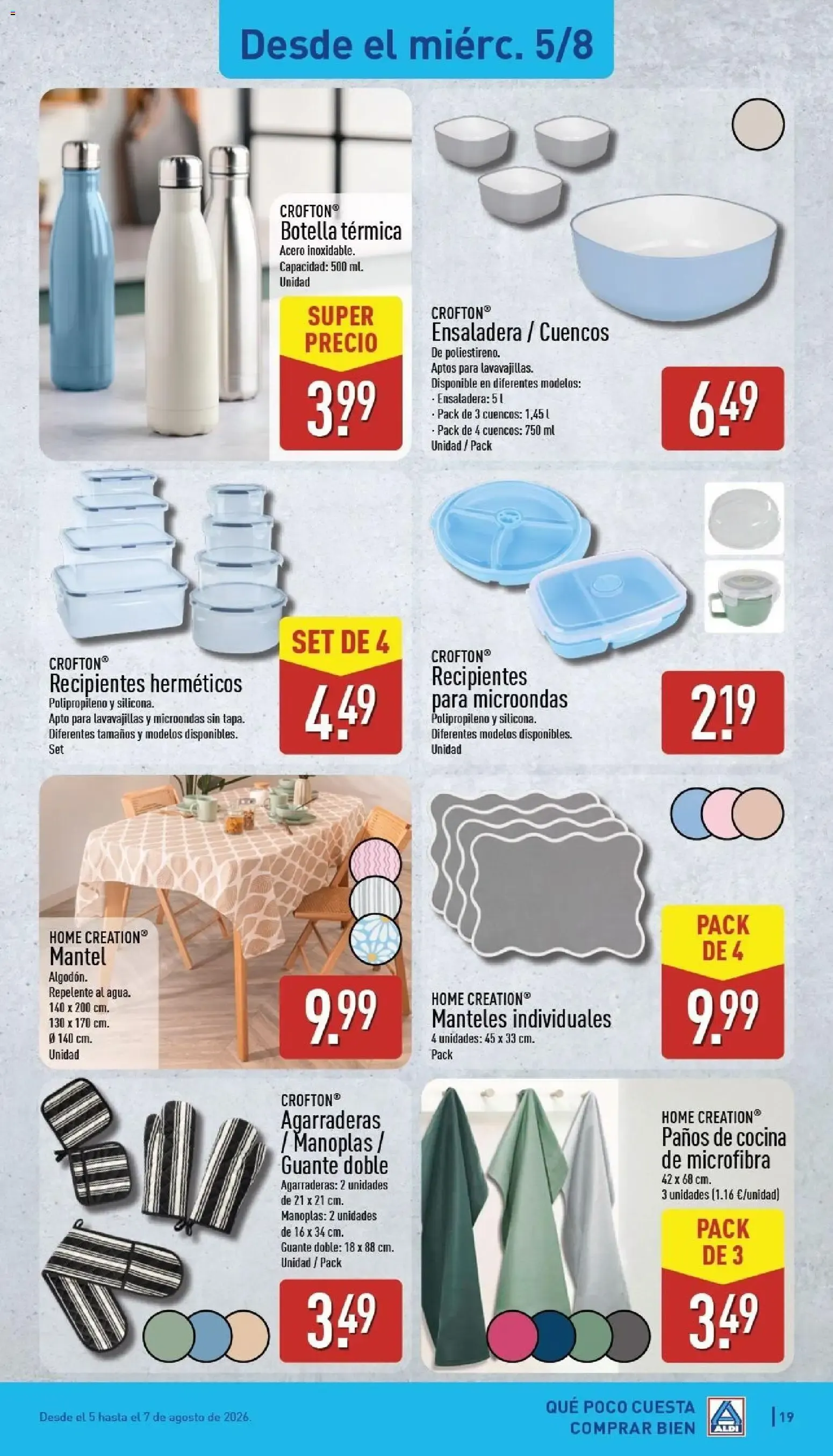 Catálogo de Aldi: Frescura a precios para tirarse a la piscina 3 de agosto al 9 de agosto 2026 - Página 19