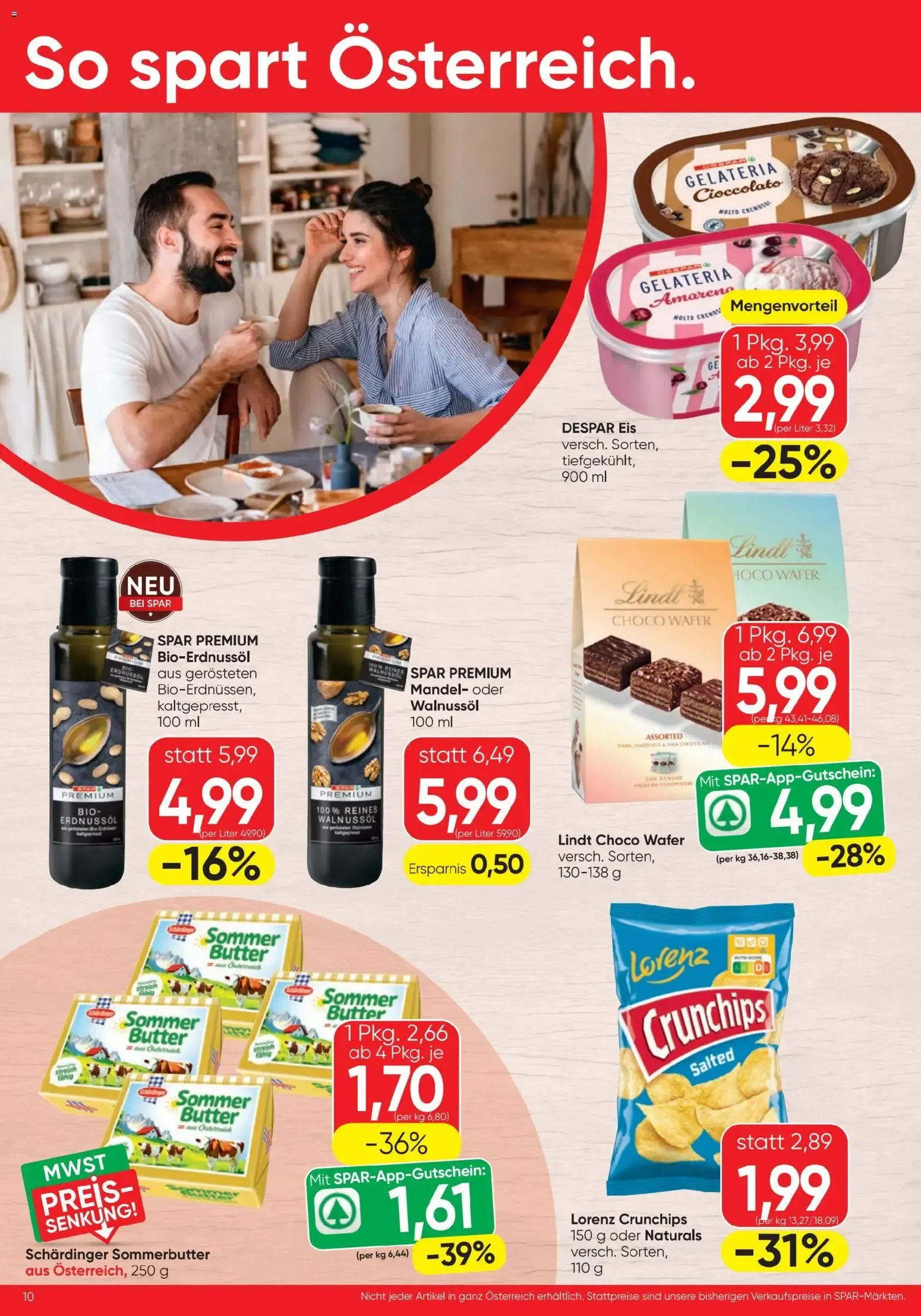 Spar - Flugblatt (06.08.2026) - Angebote und Prospekt von 6. August bis 12. August 2026 - Flugblätt seite  10