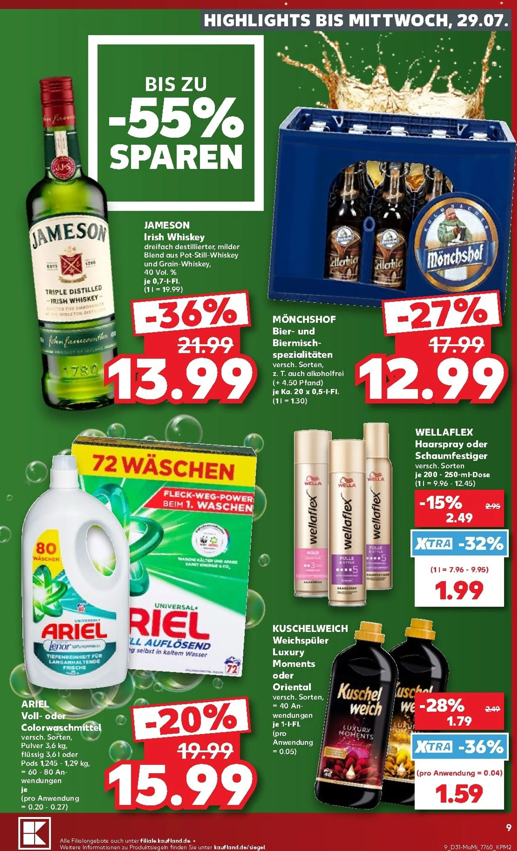 Kaufland: Richtig Sparen zum Wochenstart von 27. Juli bis 29. Juli 2026 - Prospekt seite 9