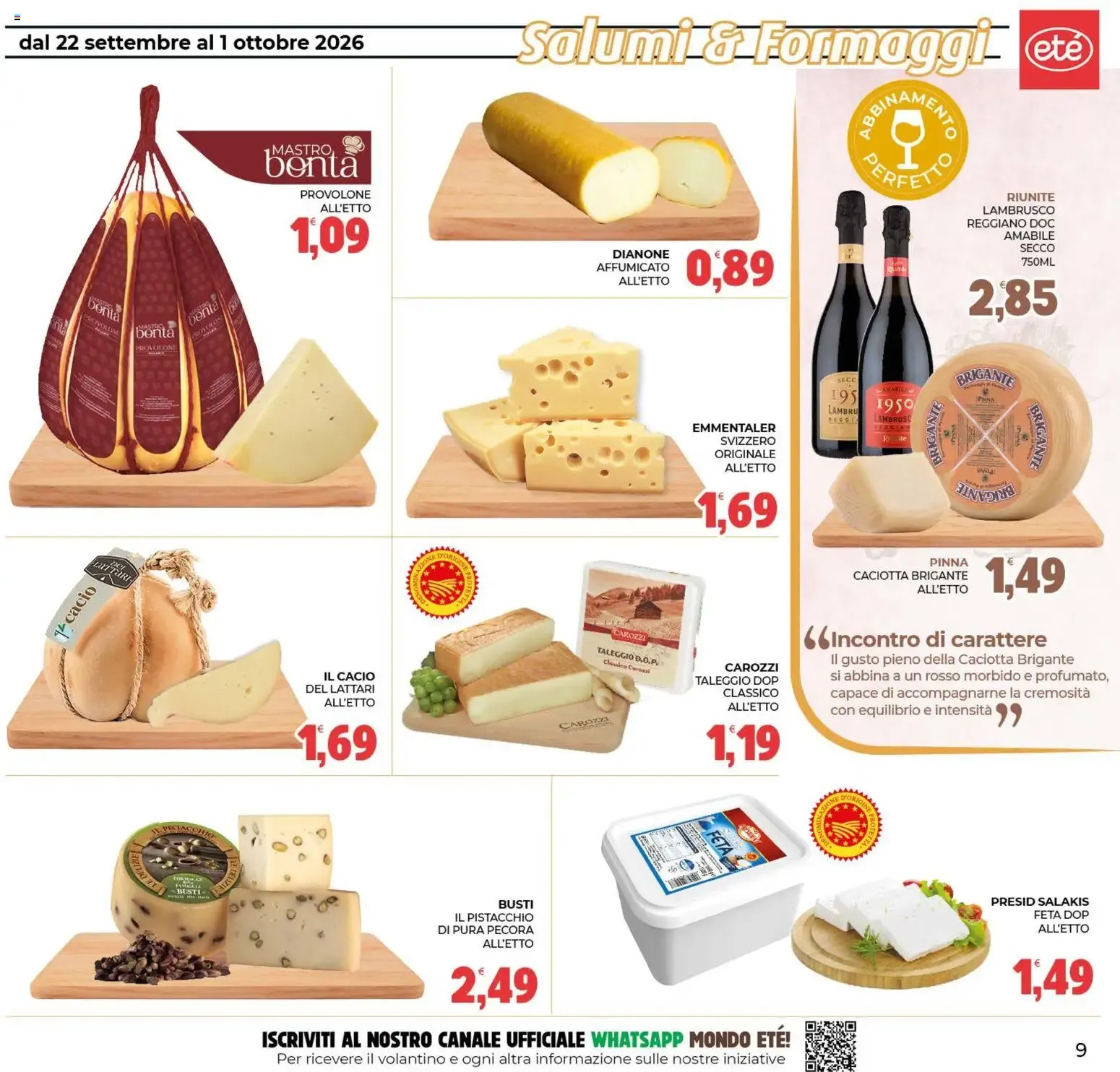 Eté volantino dal 22/09/2026 - online Offerte da 22 settembre a 1 ottobre di 2026 - Pagina del volantino 9