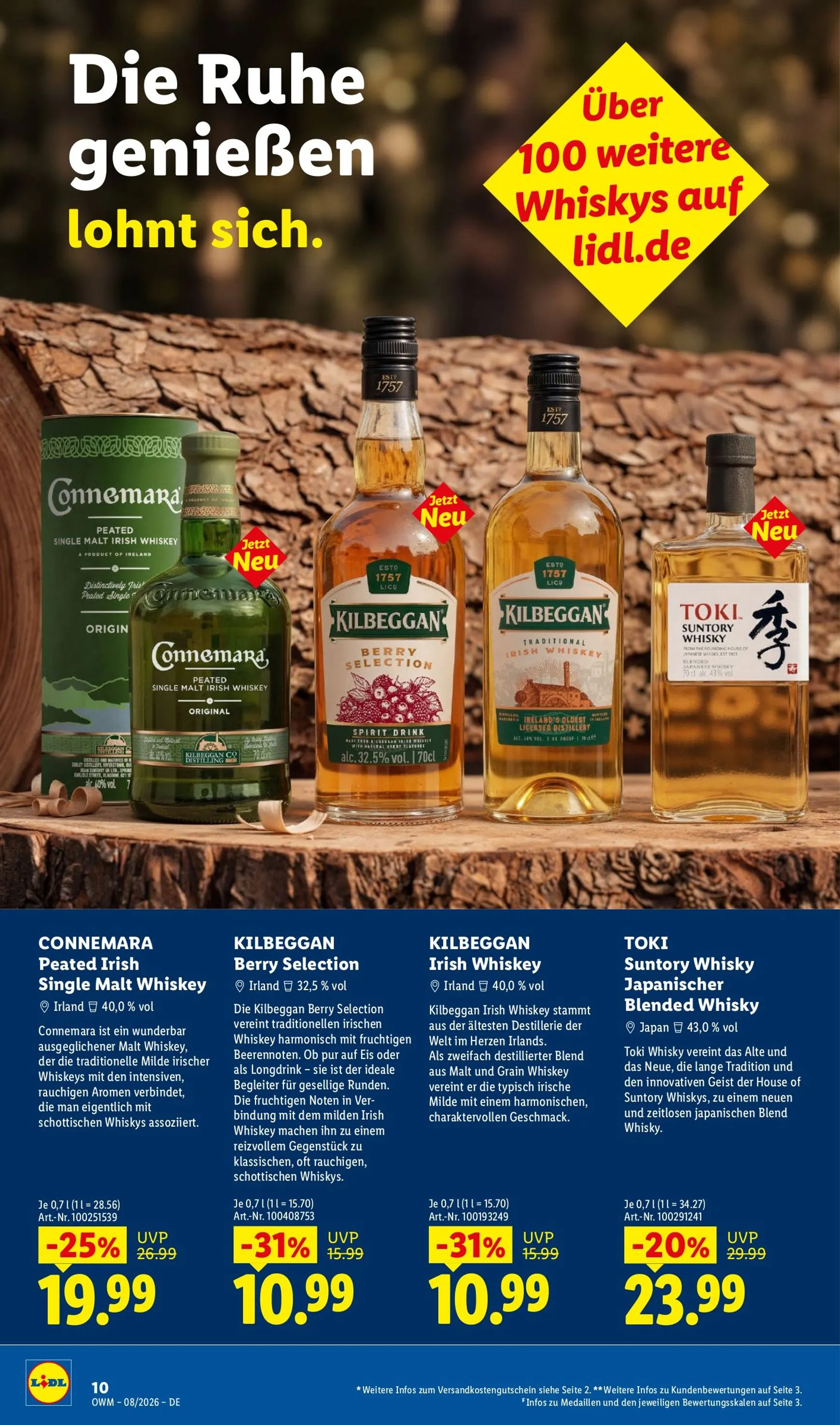 Lidl - Wein & Spirituosen Prospekt – von Samstag 01.08.2026 bis Montag 31.08.2026 von 1. August bis 31. August 2026 - Prospekt seite 10