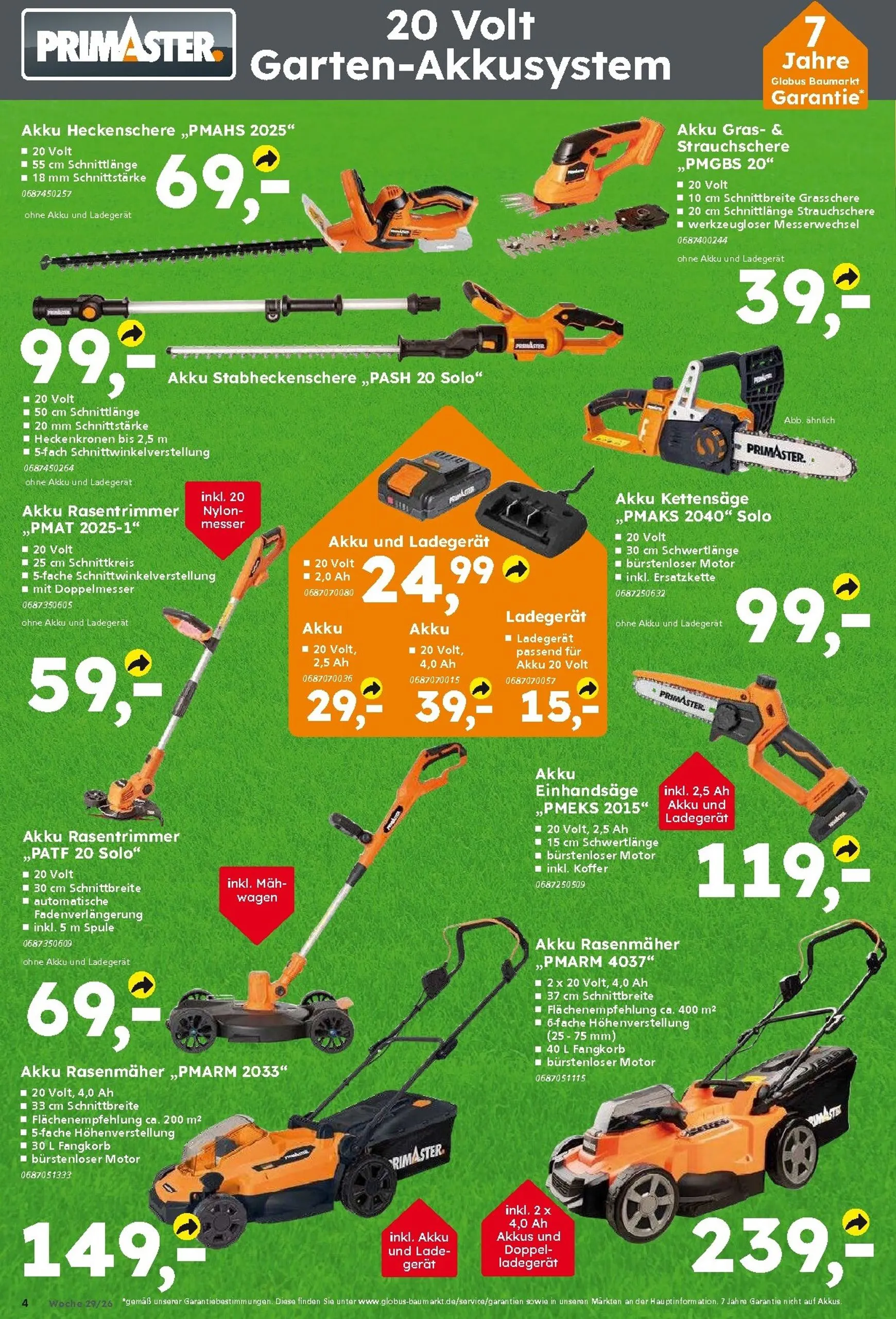Globus Baumarkt Prospekt – von Sonntag 12.07.2026 bis Samstag 18.07.2026 von 13. Juli bis 18. Juli 2026 - Prospekt seite 4