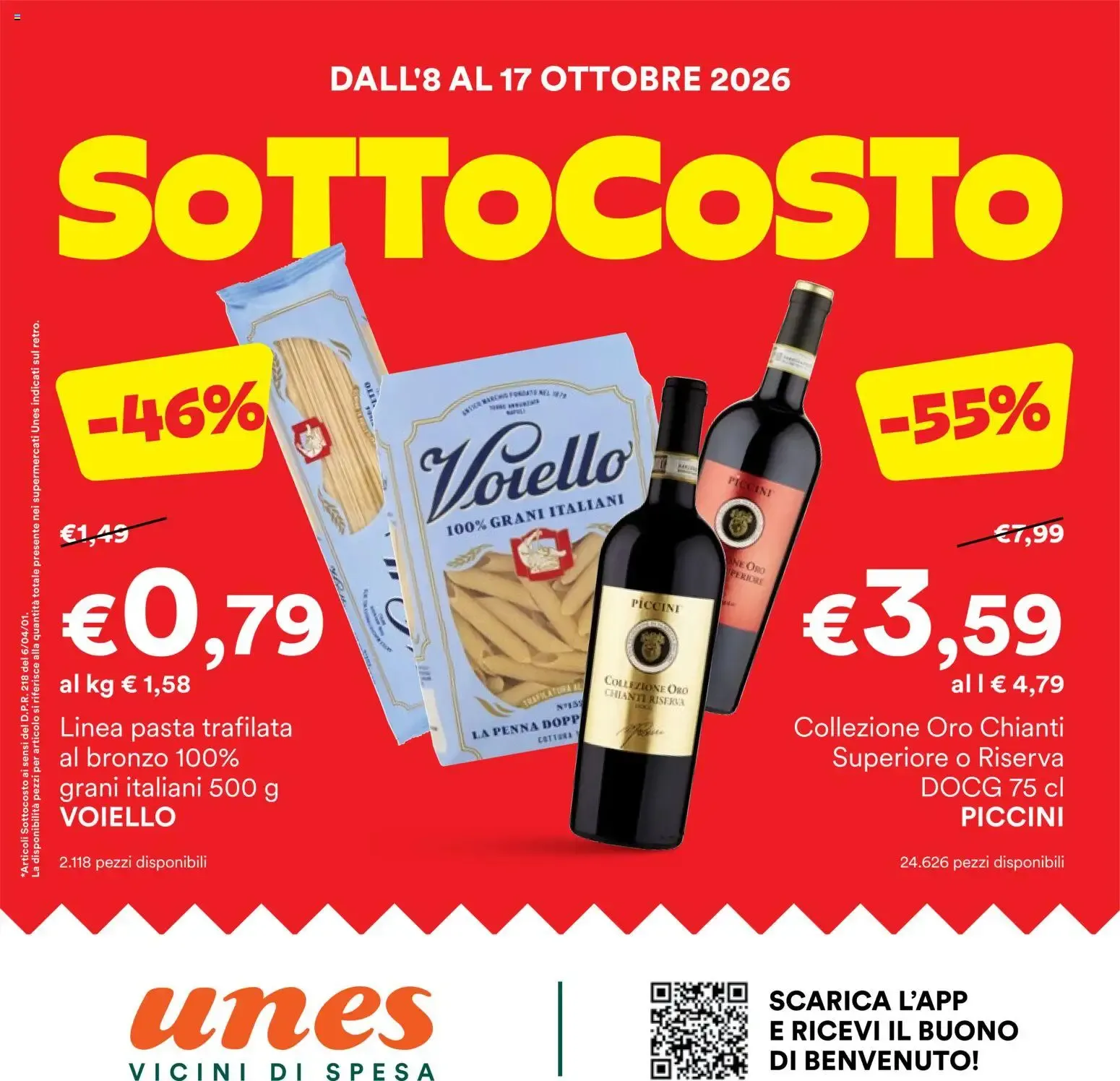 Nuovo Unes volantino dal 08/10/2026 > offerte anteprima 🛍️ da 8 ottobre a 17 ottobre di 2026 - Pagina del volantino 1