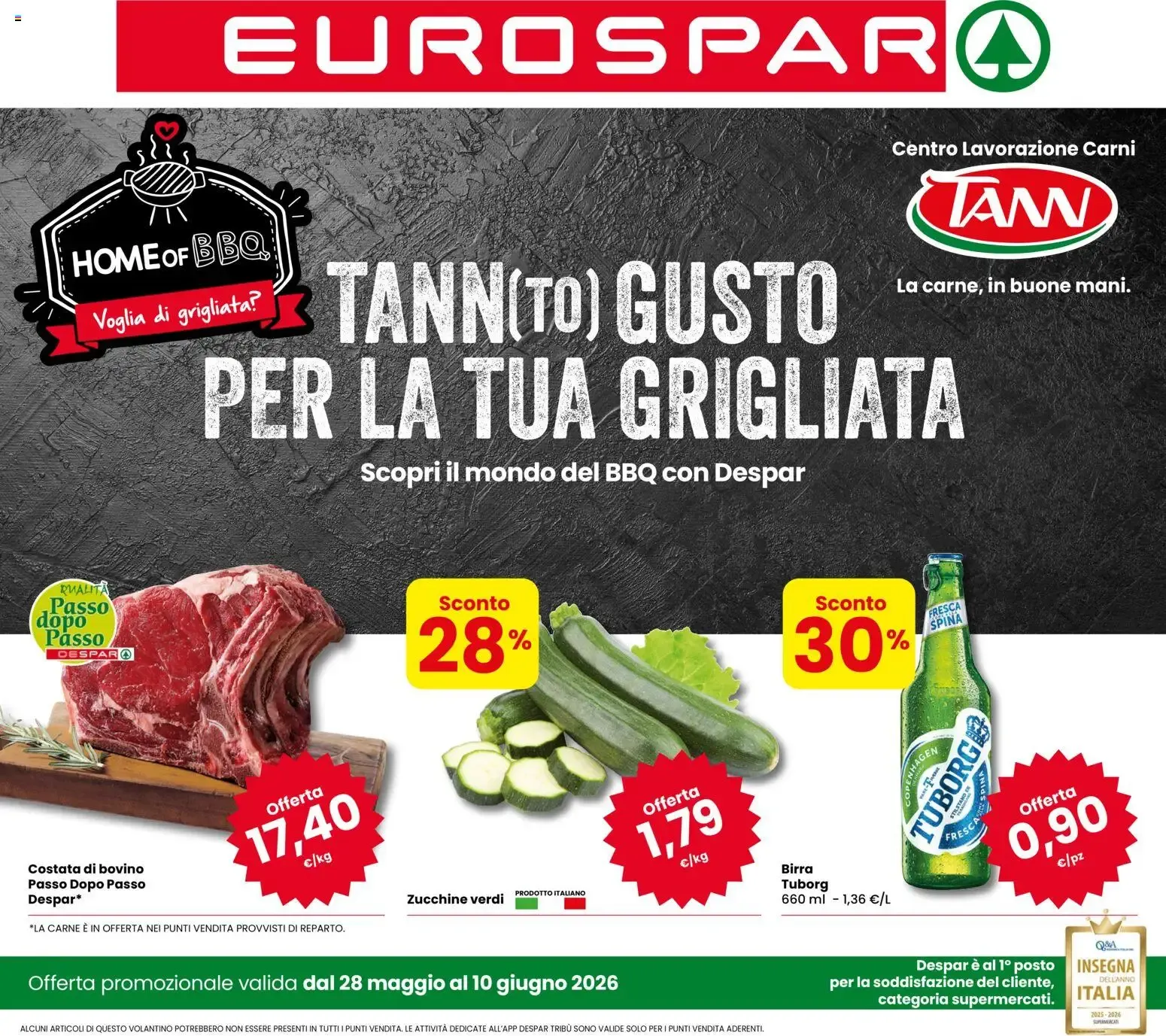TANN(TO) GUSTO PER LA TUA GRIGLIATA da 28 maggio a 10 giugno di 2026 - Pagina del volantino 1