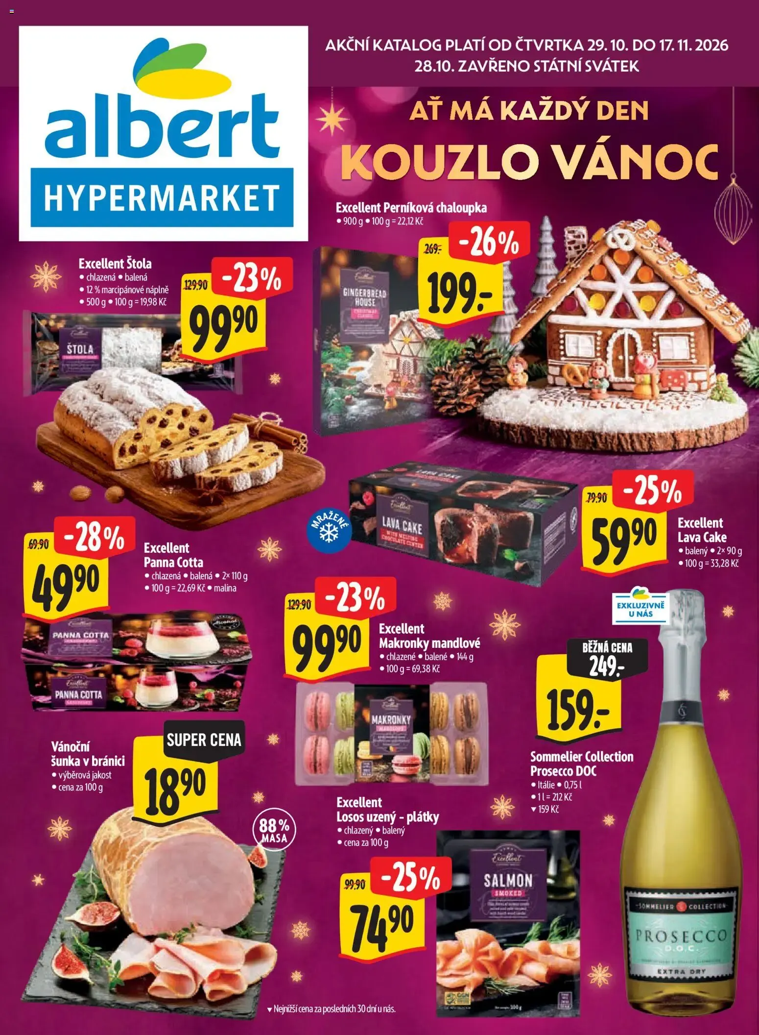 Albert leták - Hypermarket Kouzlo Vánoc od 29.10.2026 - Akční leták - 29. října 17. listopadu 2026 - Page 1