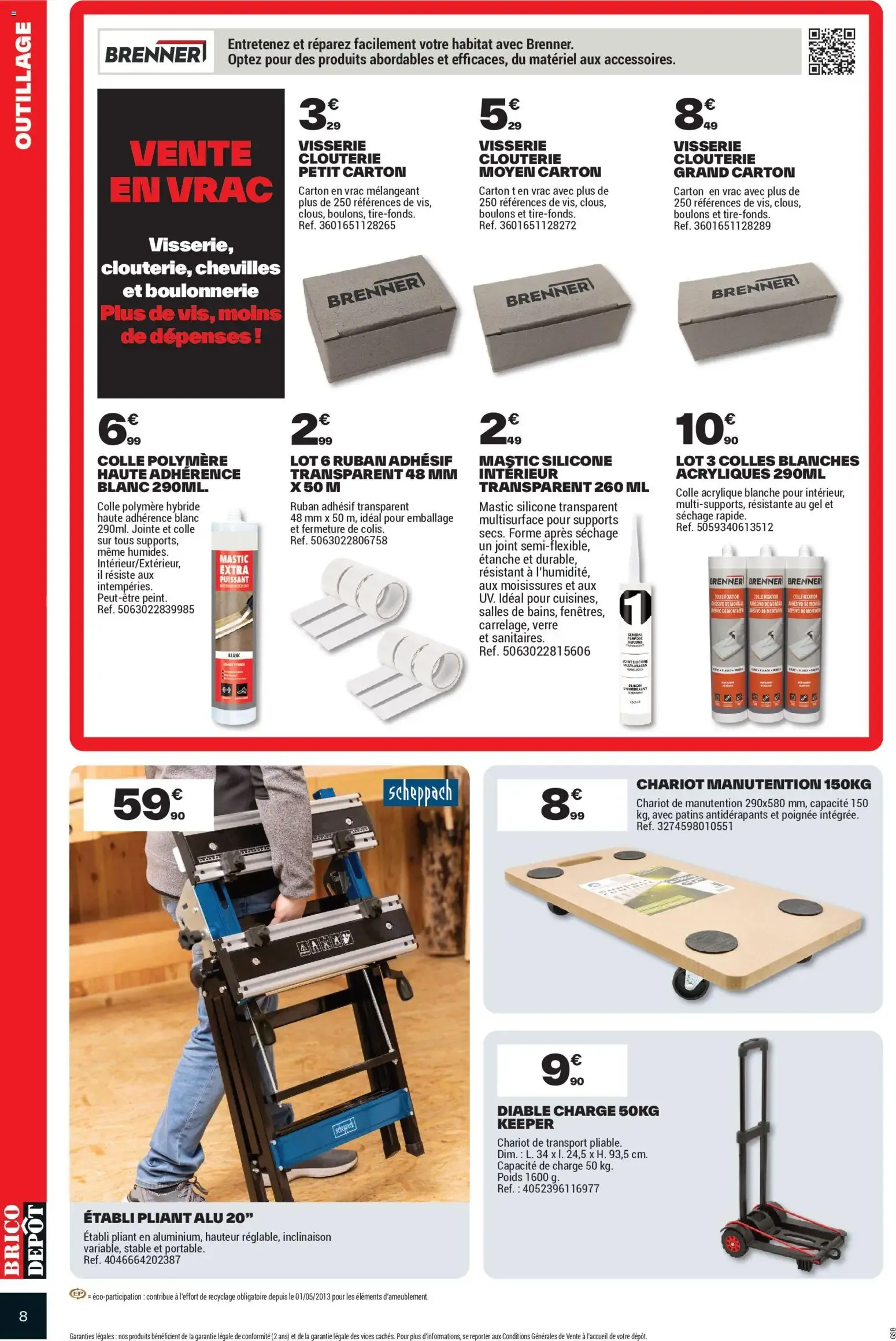 Brico Dépôt catalogue à partir du 21/08/2026 - promo en ligne du 21 août au 3 septembre 2026 - Catalogue page 8