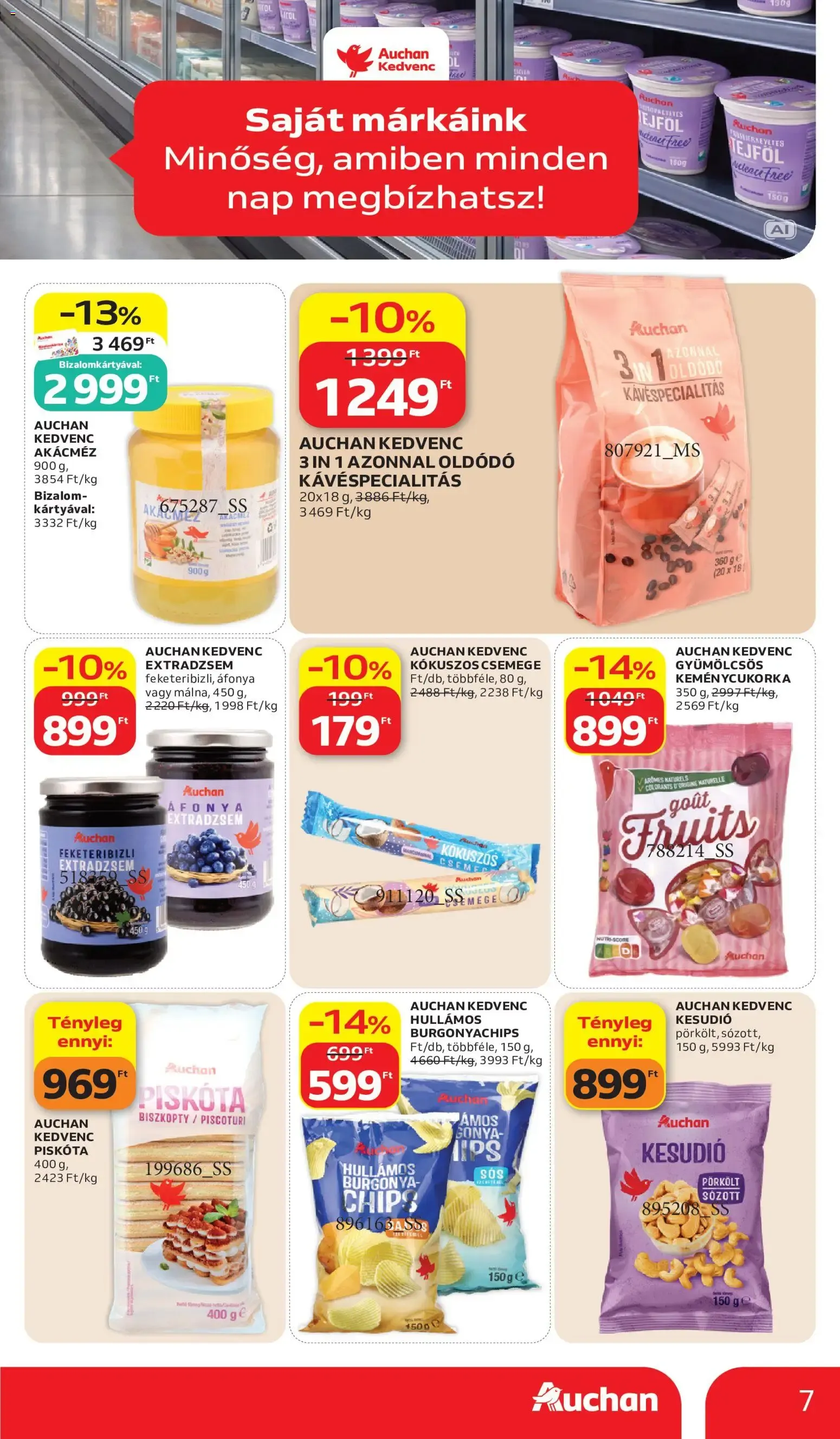 Katalógus Auchan Saját Márkás ajánlatok - 2026.10.15. -tól/töl > akció, lapozható szórólap 🛍️ október 15.-tól október 28.-ig 2026. - Oldal 7