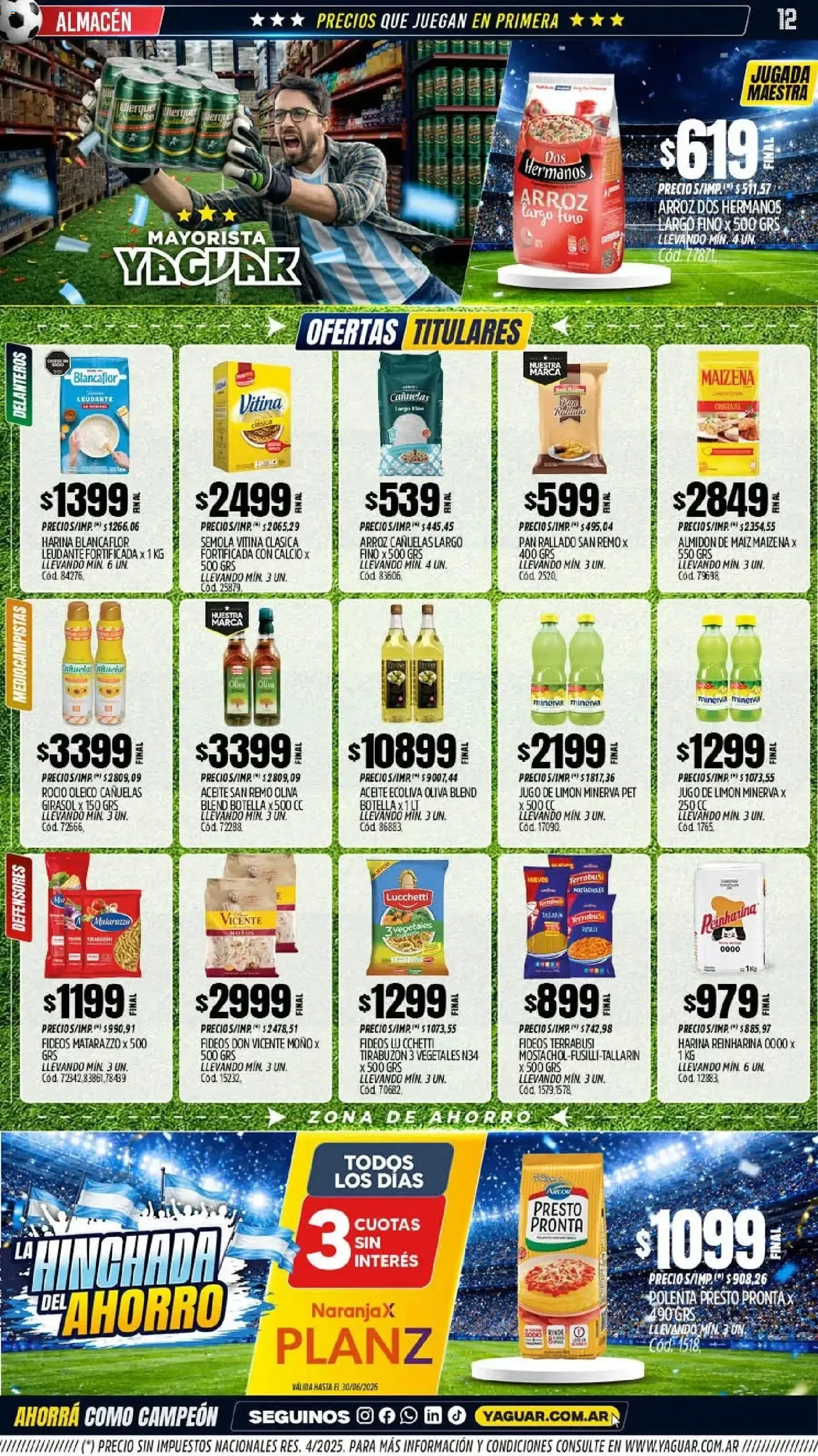 Ofertas de Mayorista Yaguar - La Hinchada del Ahorro 15 de junio al 21 de junio 2026 - Página 11 del catálogo