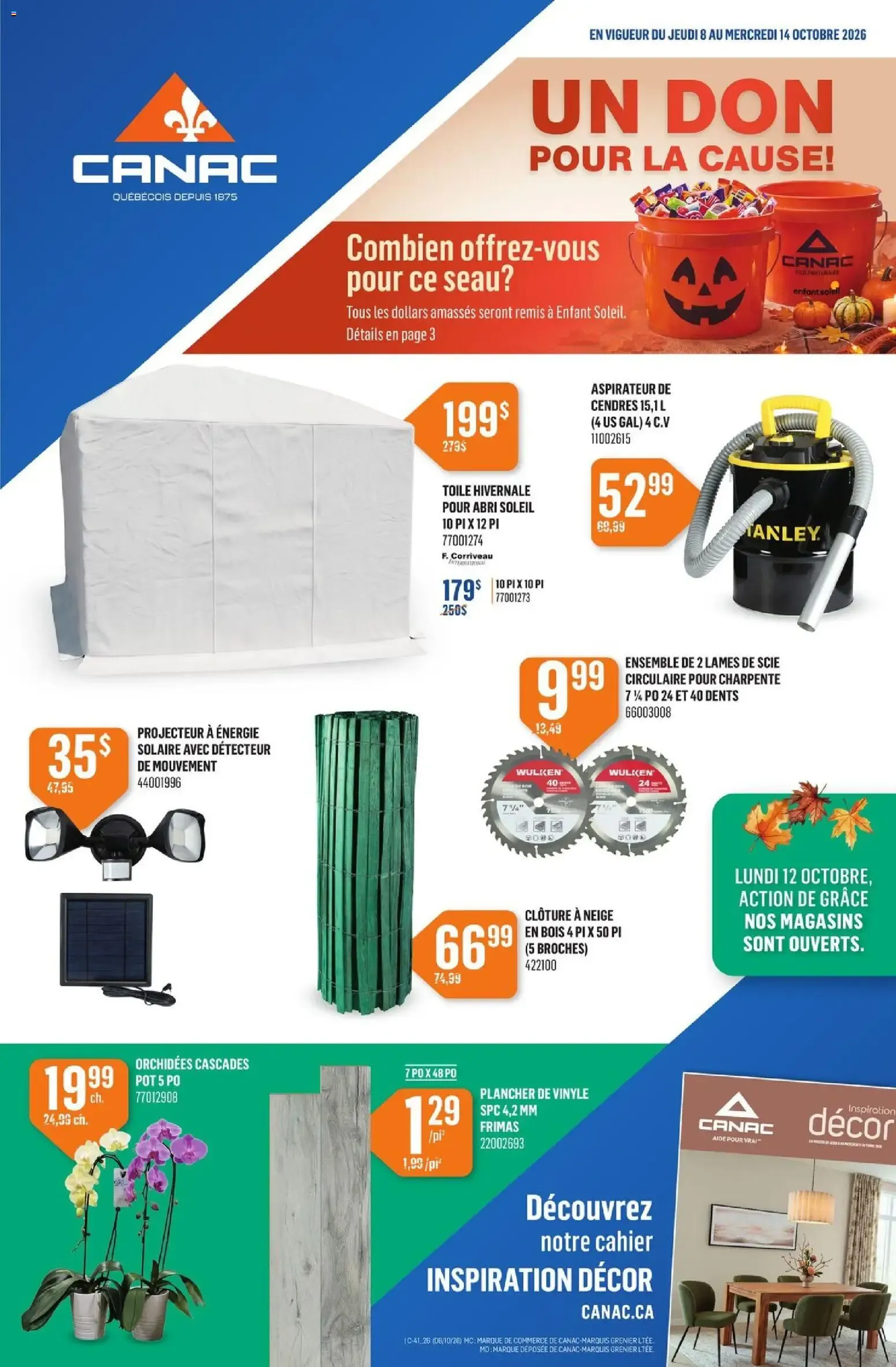 Canac circulaire from Oct 8, 2026 > weekly specials & deals from October 8 to October 14 2026 - flyer page 1