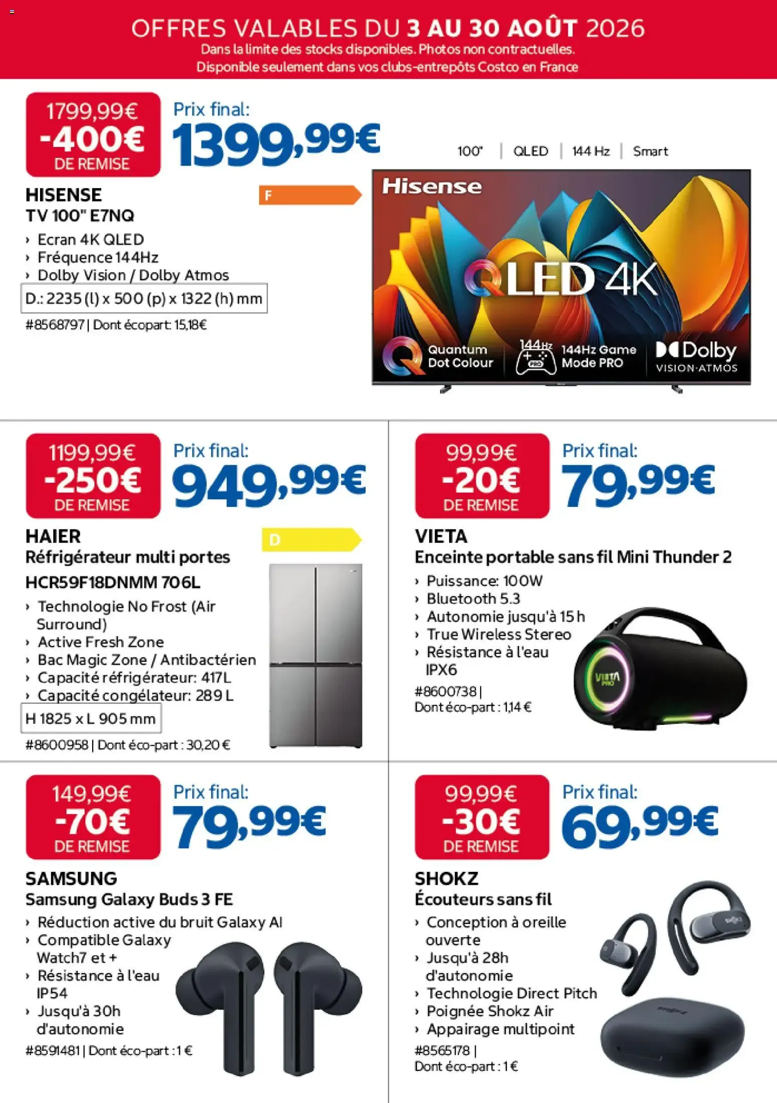 Costco catalogue à partir du 03/08/2026 - promo en ligne du 3 août au 30 août 2026 - Catalogue page 2