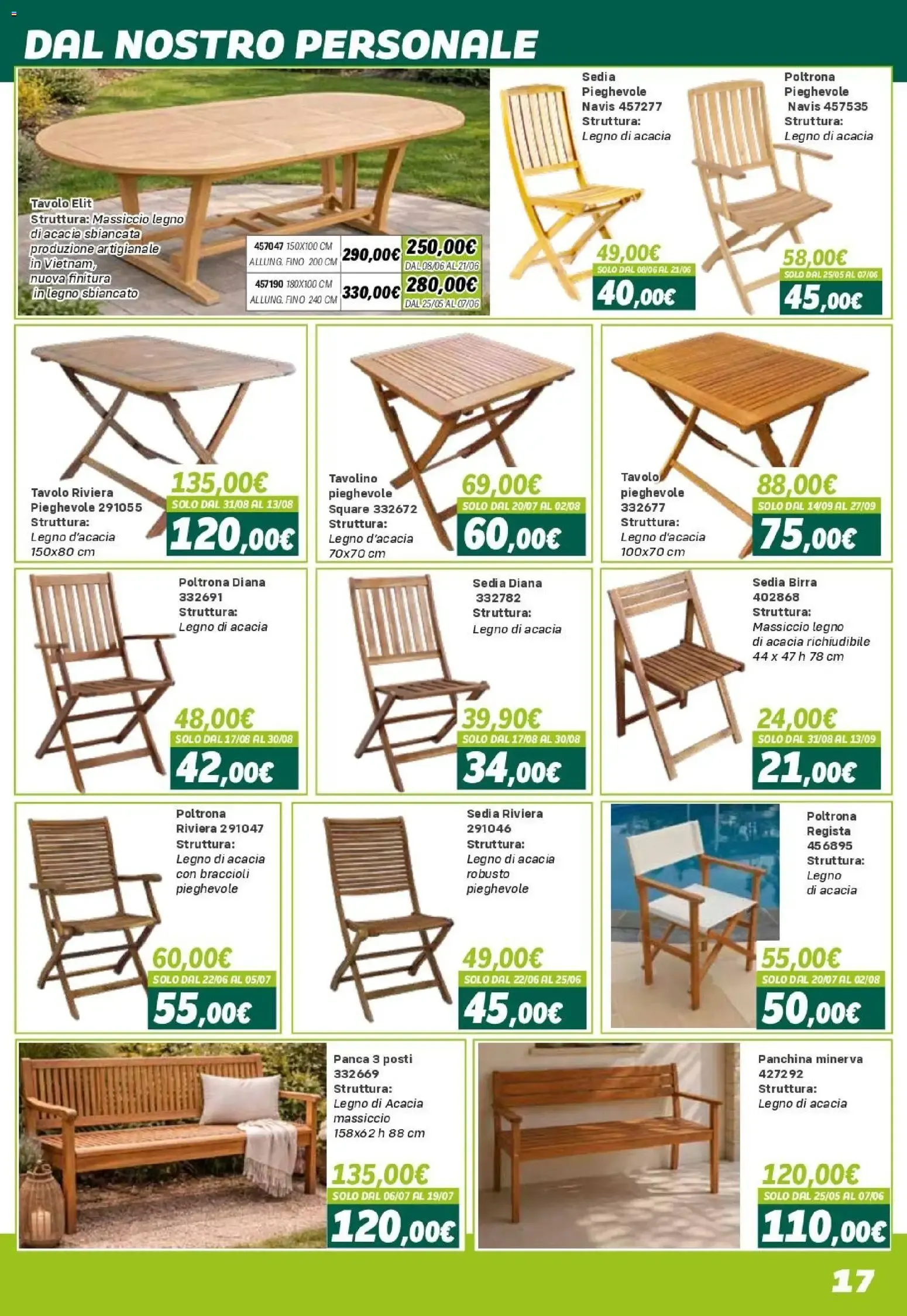 Orizzonte ARREDO GIARDINO CATALOGO 2026 da 24 aprile a 27 settembre di 2026 - Pagina del volantino 17