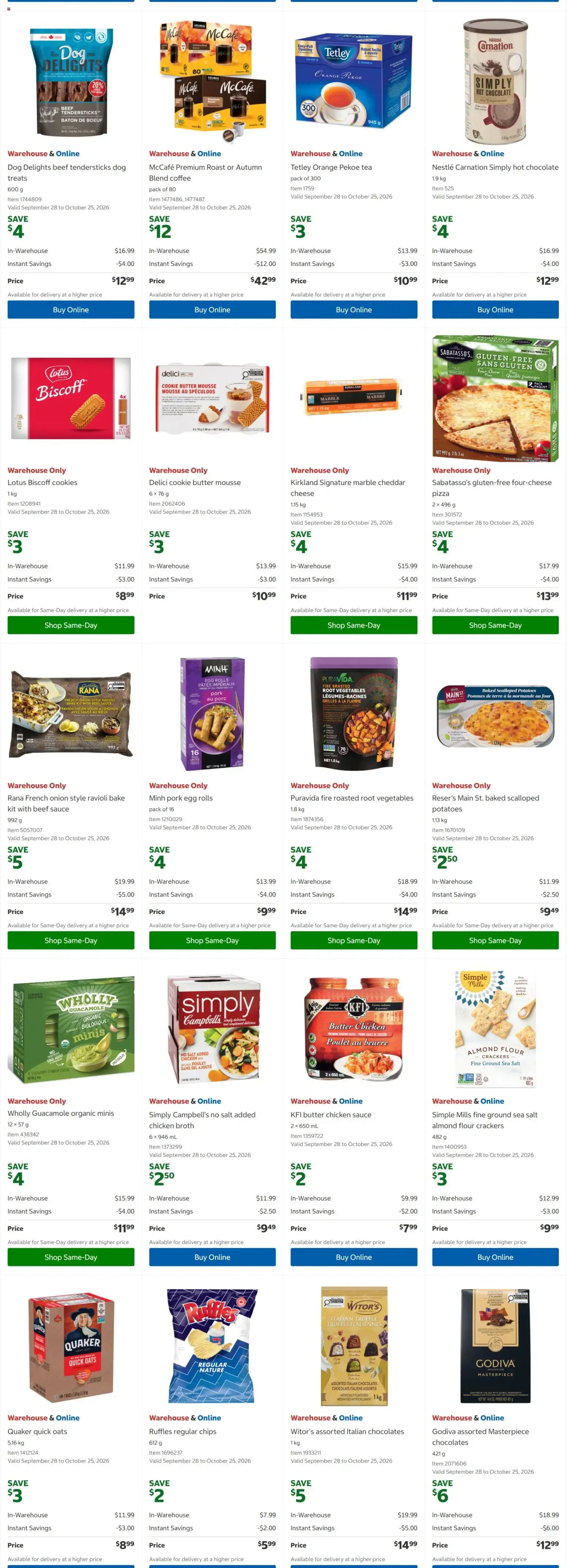 Costco weekly flyer from Oct 12, 2026 > weekly specials & deals from October 12 to October 25 2026 - flyer page 3